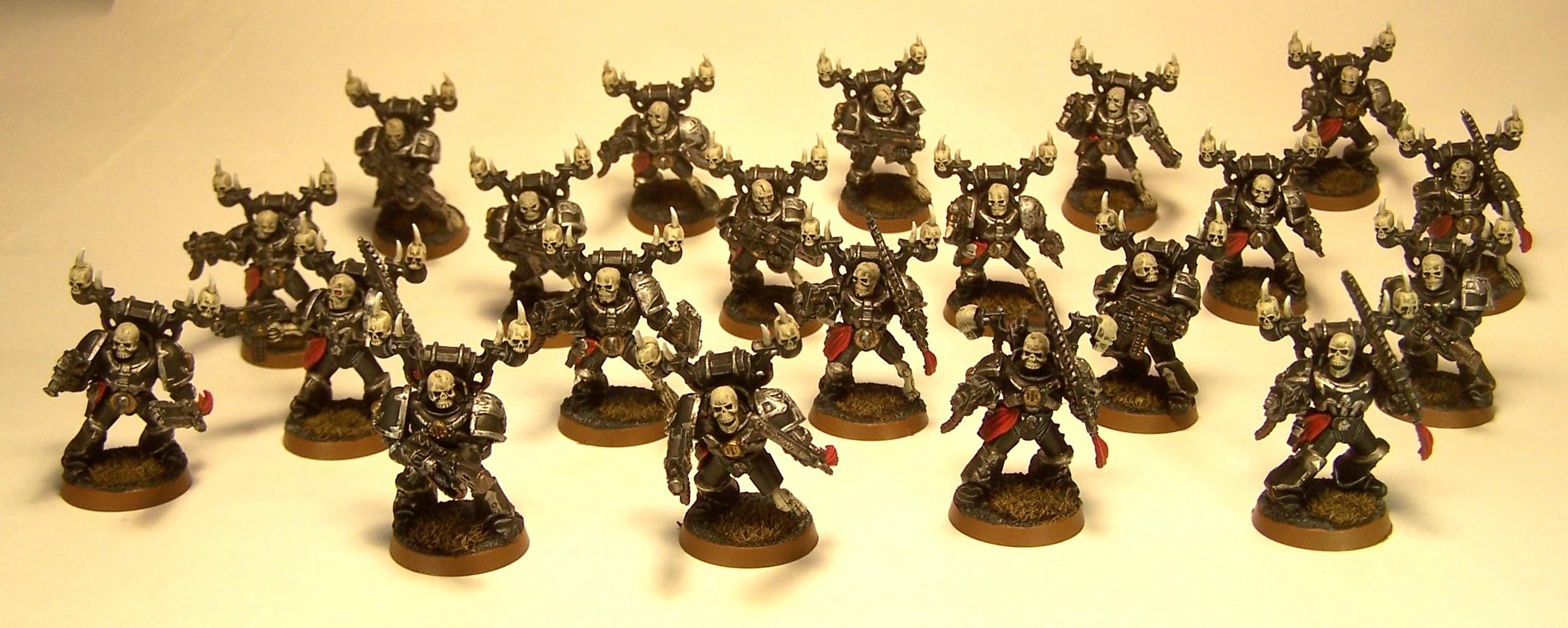 Chaos, Chaos Space Marines, Skull, Space Marines