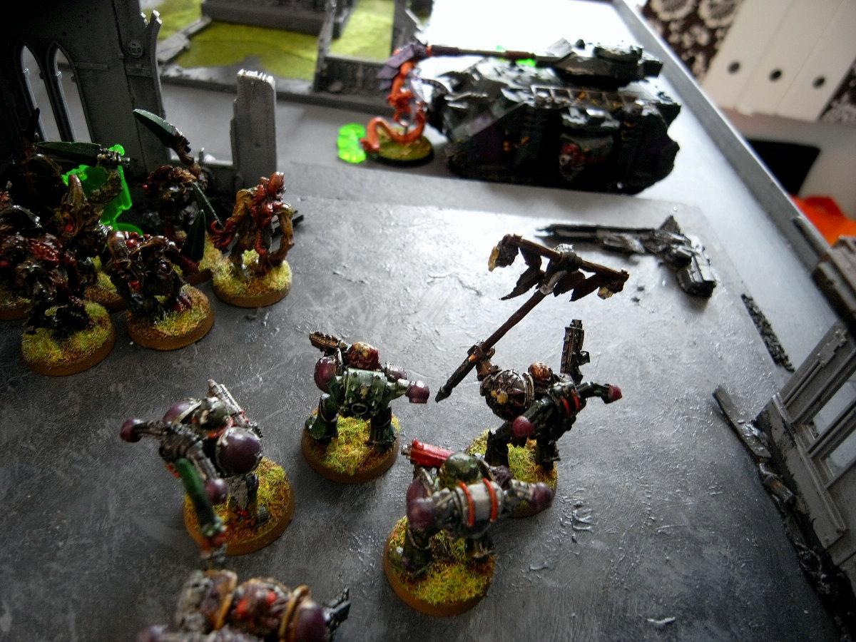 Battle Report, Chaos Space Marines, Daemons, Nurgle, Slaanesh