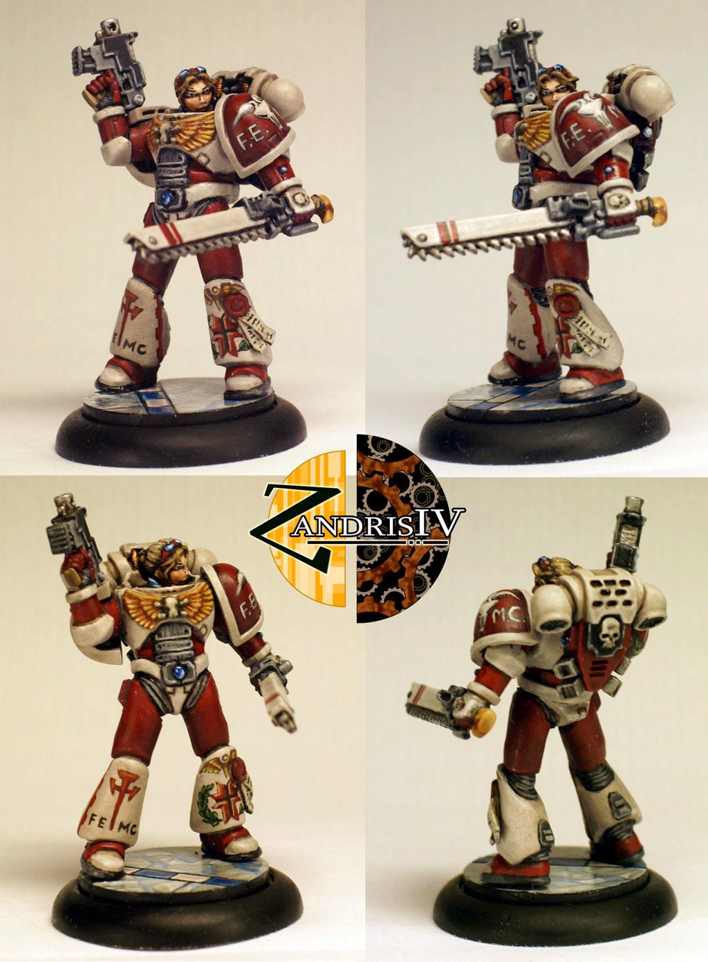 Awesome, Female, Freehand, Mirage Knight, Space Marines, True Scale