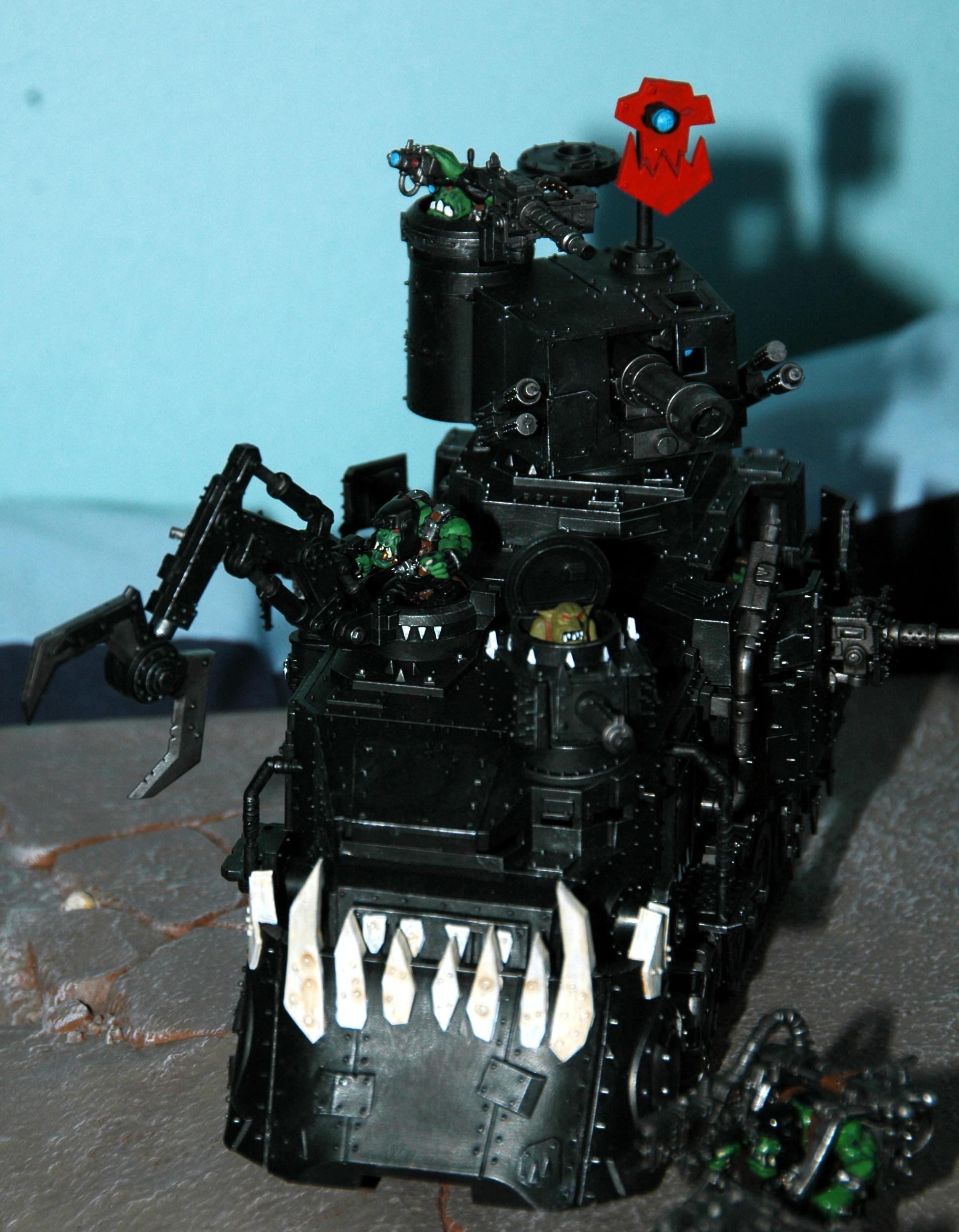 28mm, Armored Personell Carrier, Battlewagon, Games Workshop, Orks, Science-fiction, Vehicle, Warhammer 40,000