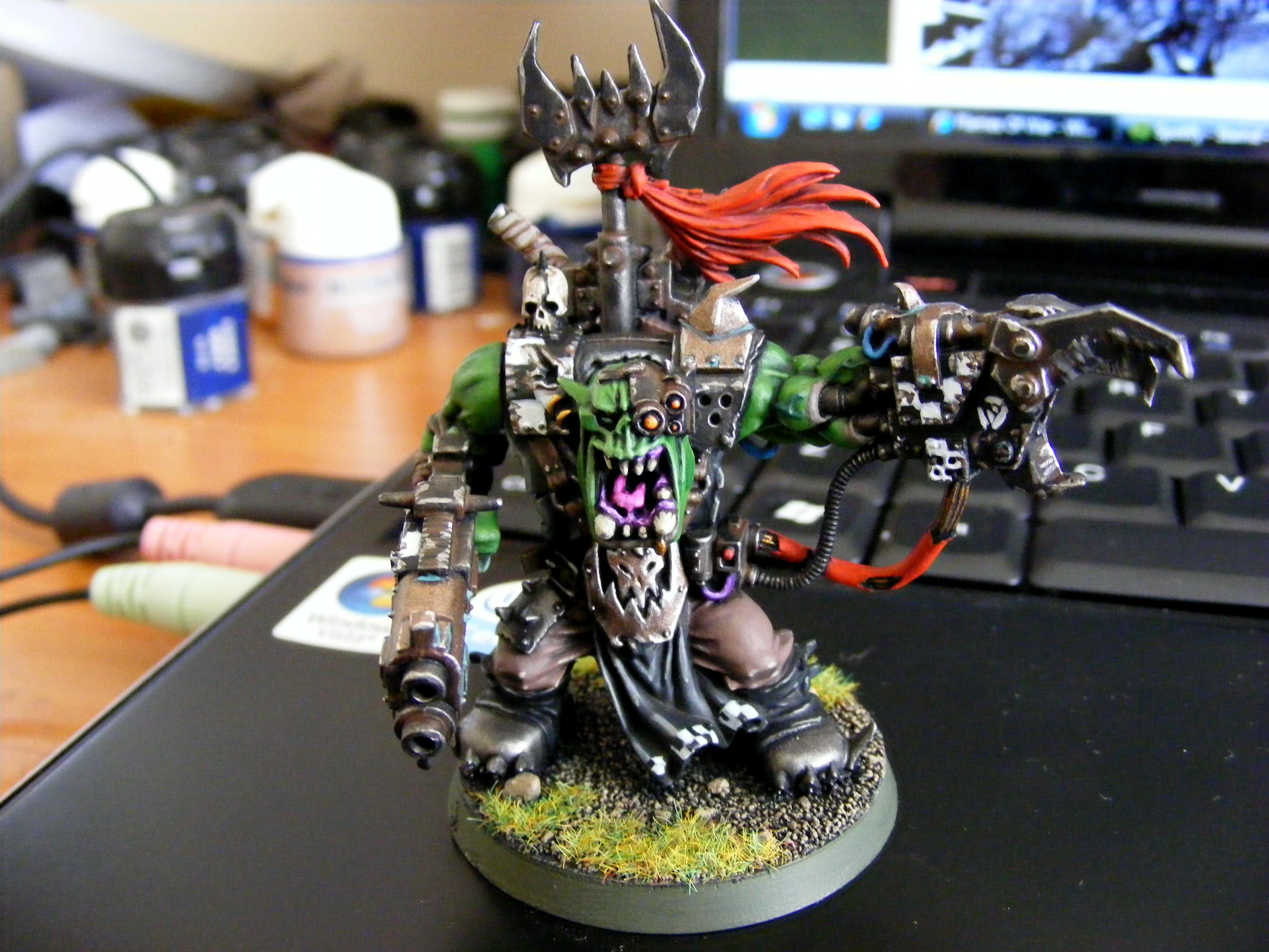 Goff, Headquarters, Orks, Warboss, Warhammer 40,000