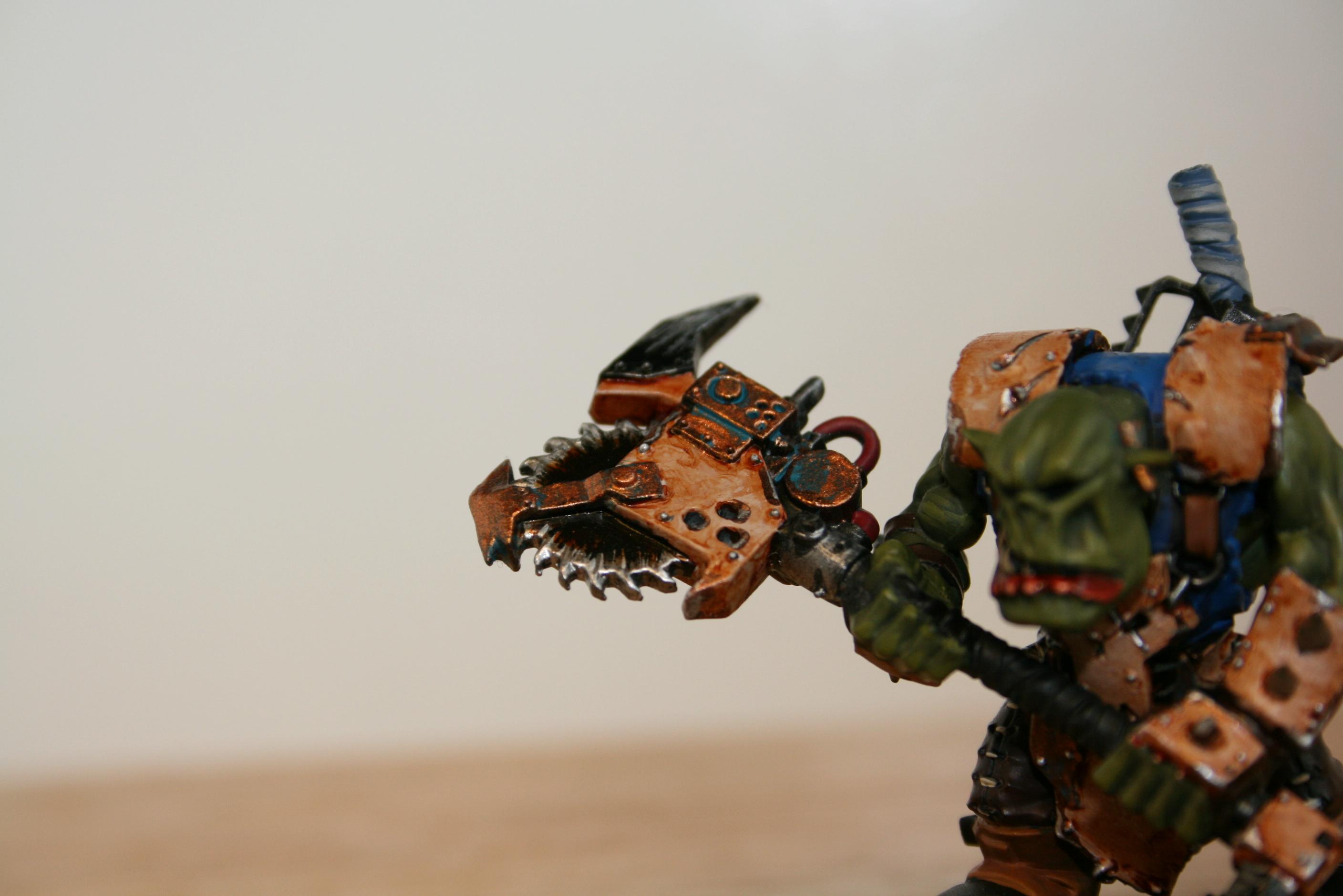 Orks, close up axe