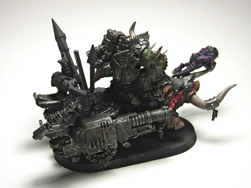 Warboss on Cyboar 12