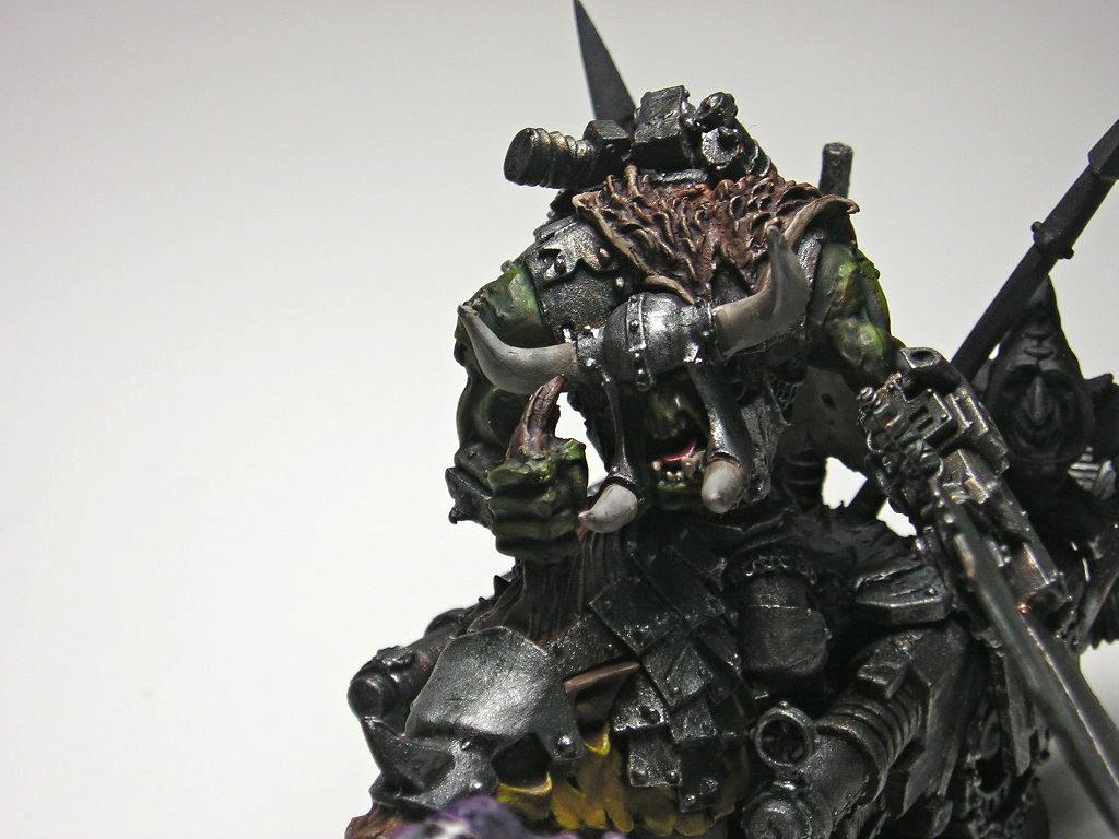 Cyboar, Orks, Warboss, Warhammer 40,000