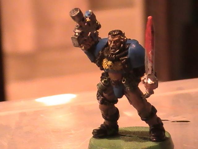 scout (hes an ultra marine becase actually im not sure why i did that)