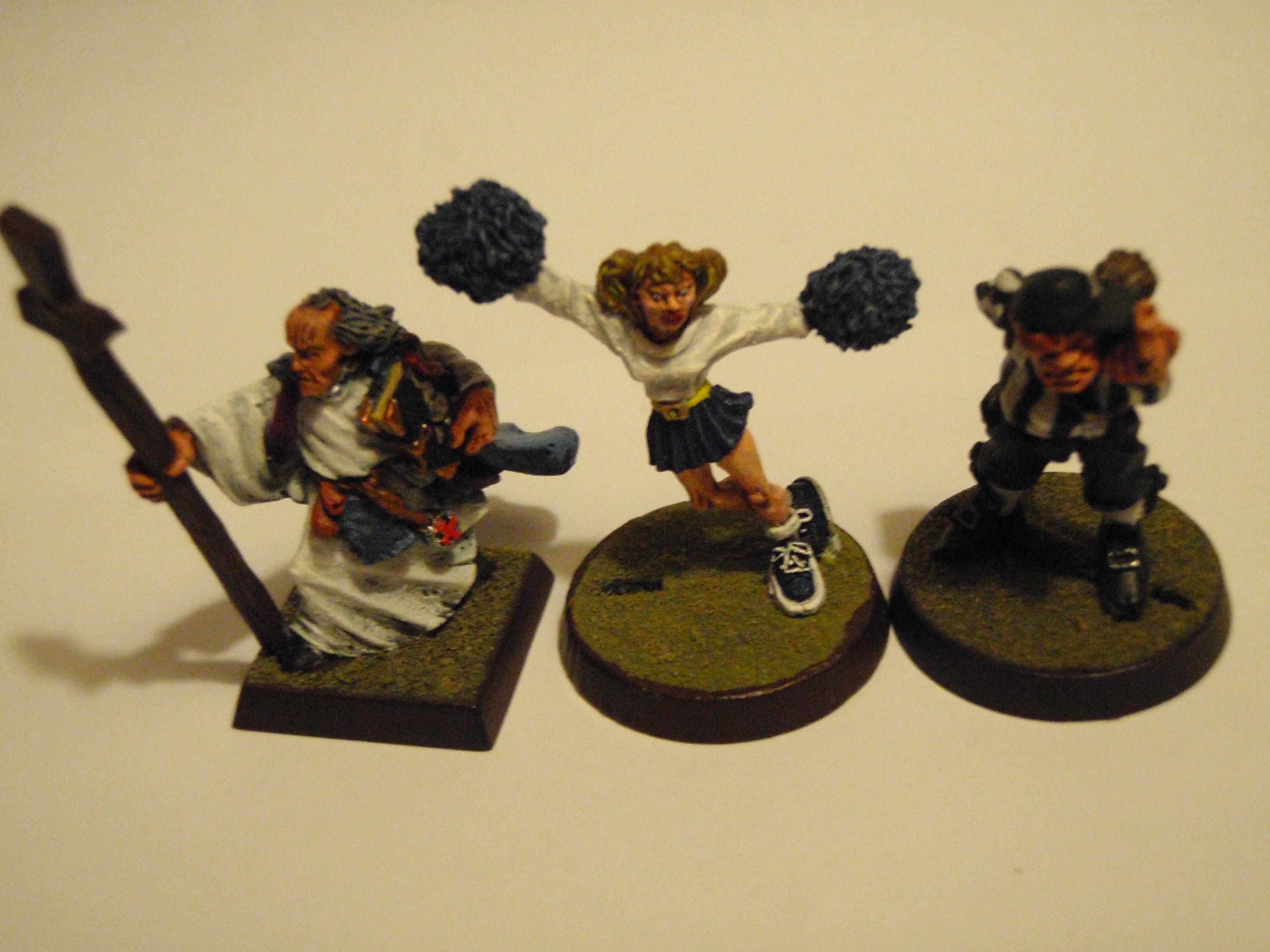 Apothecary, cheerleader, and ref