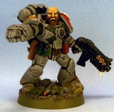 Grey Hunter, Power Fist, Space Marines, Space Wolves, Warhammer 40,000