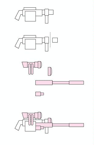 Grenade Launcher to sniper rifle