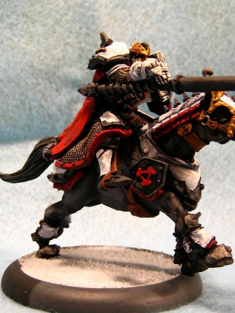 Khador, Warmachine, Uhlan Leader Right