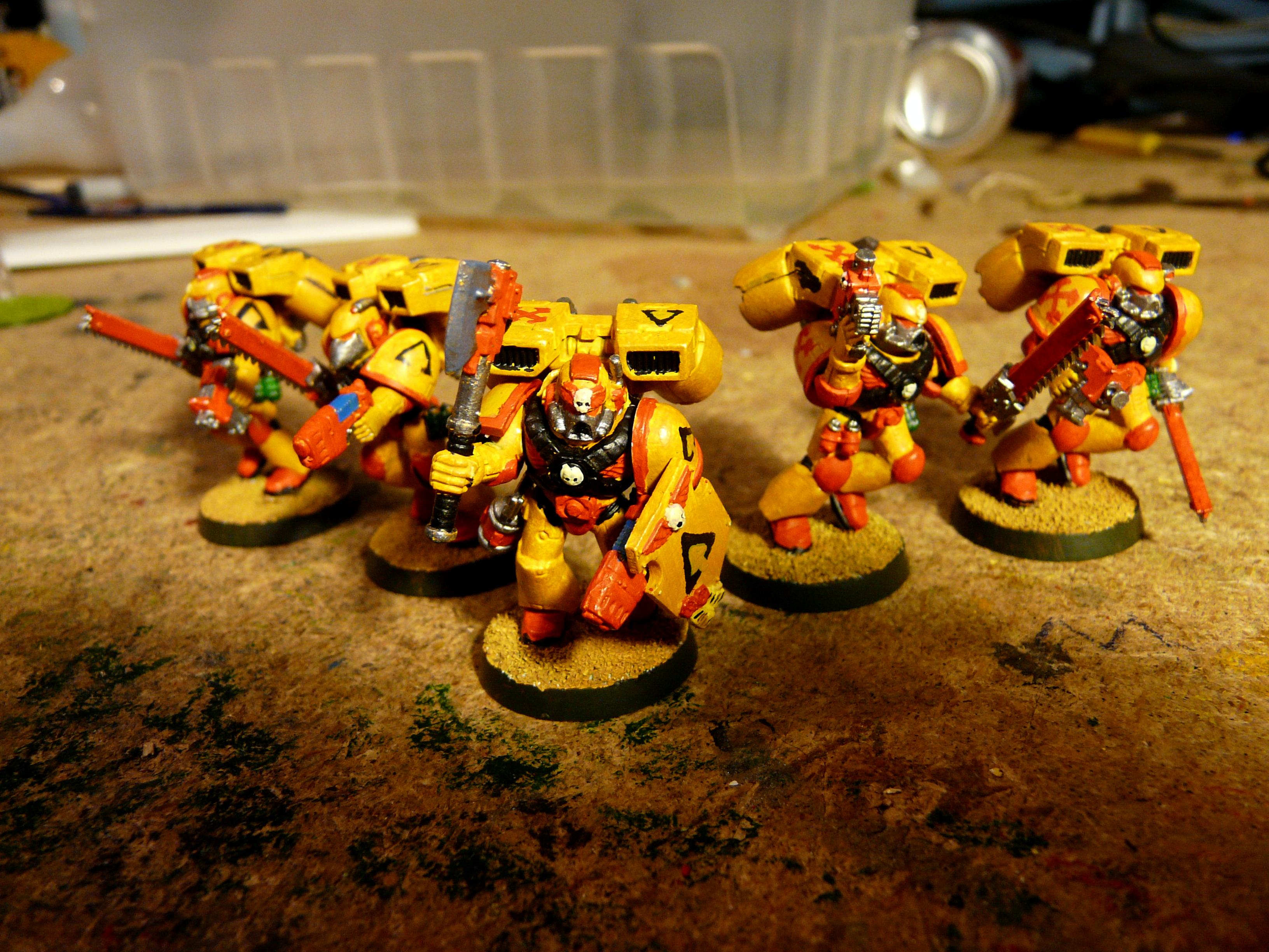 Assault Marines, Jump Pack, Warhammer 40,000, Yellow