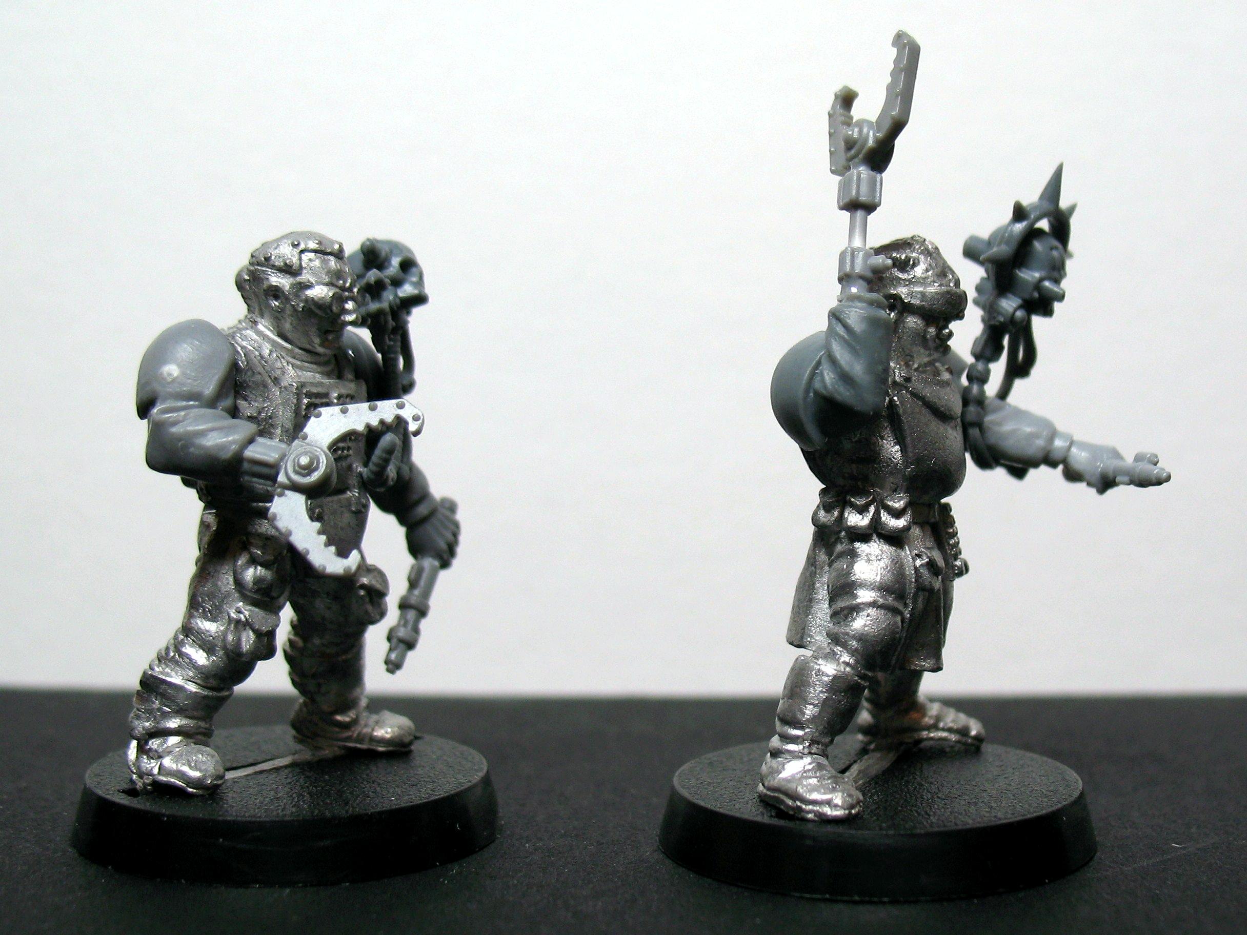 Cadians, Guard, Imperial Guard, Mechanicus, Servitors, Tech