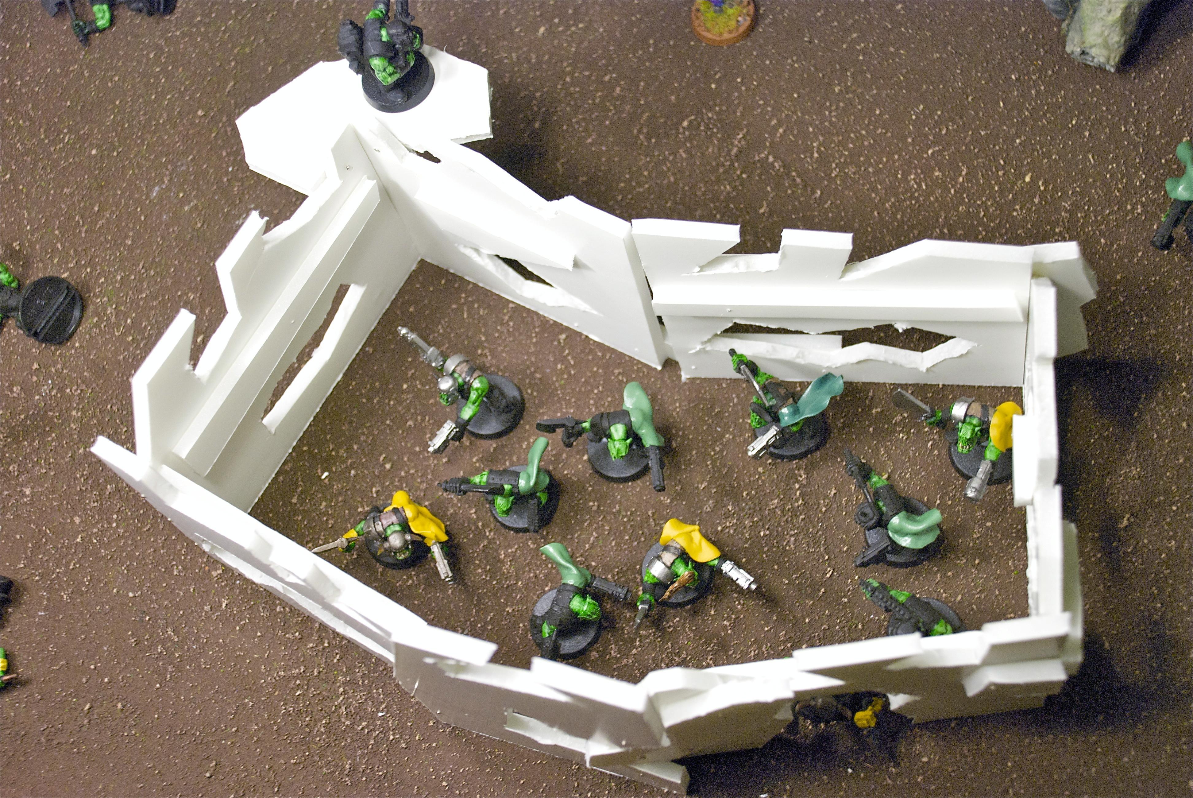 Buildings, Orks, Terrain, Warhammer 40,000, Work In Progress