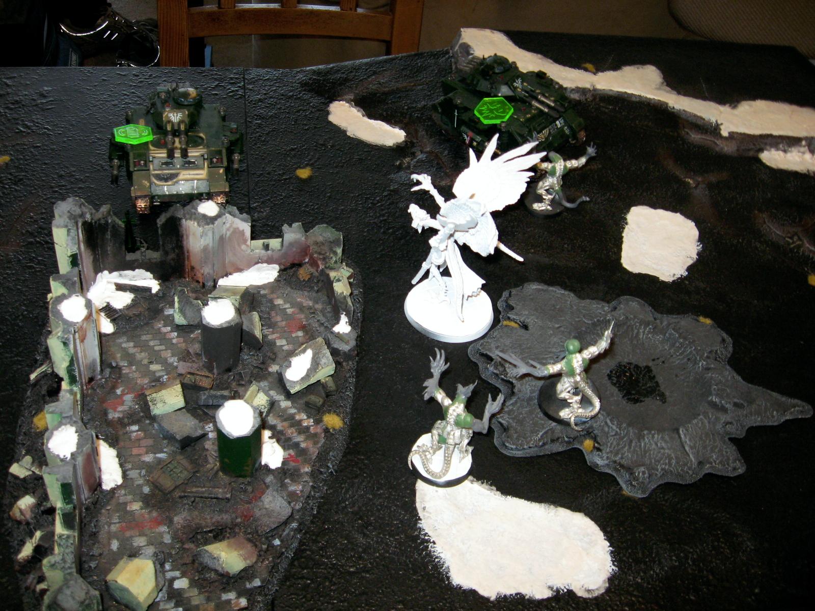 Battle Report, Daemons, Dark Angels, Tzeentch, Warhammer 40,000