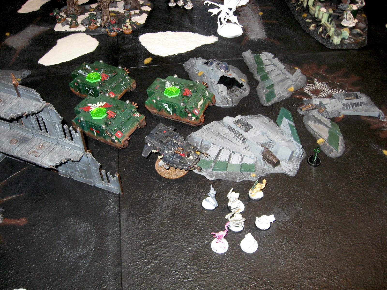 Battle Report, Daemons, Dark Angels, Tzeentch, Warhammer 40,000