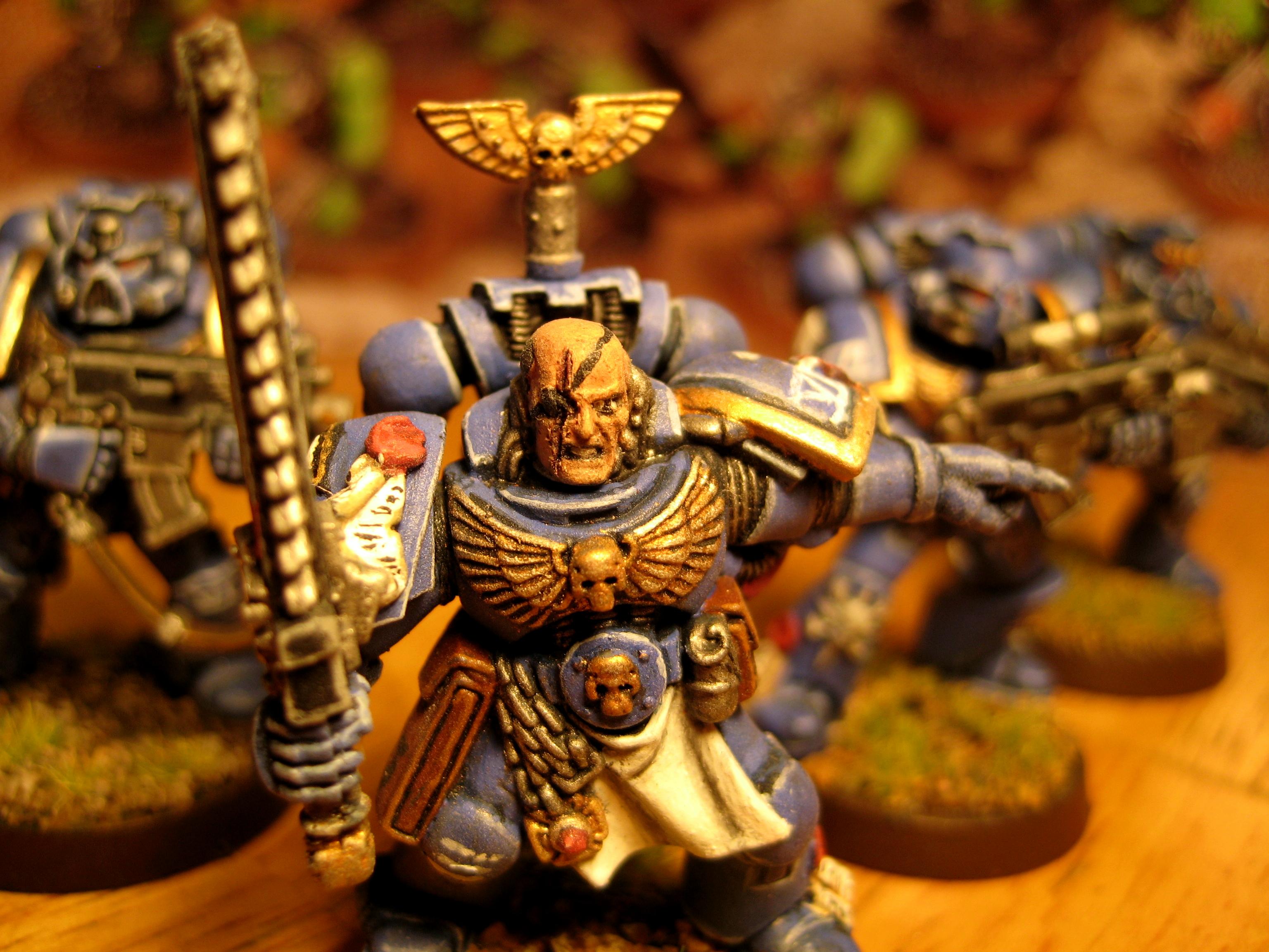 Sergeant, Space Marines, Ultramarines, Warhammer 40,000