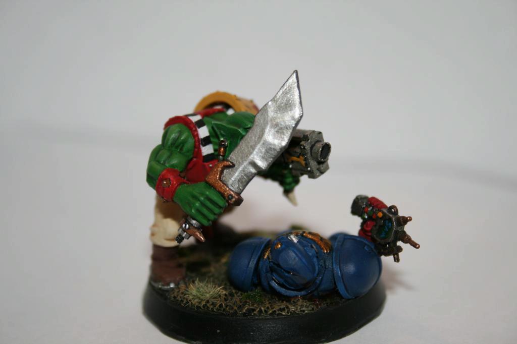 Diorama, Orks, Space Marines