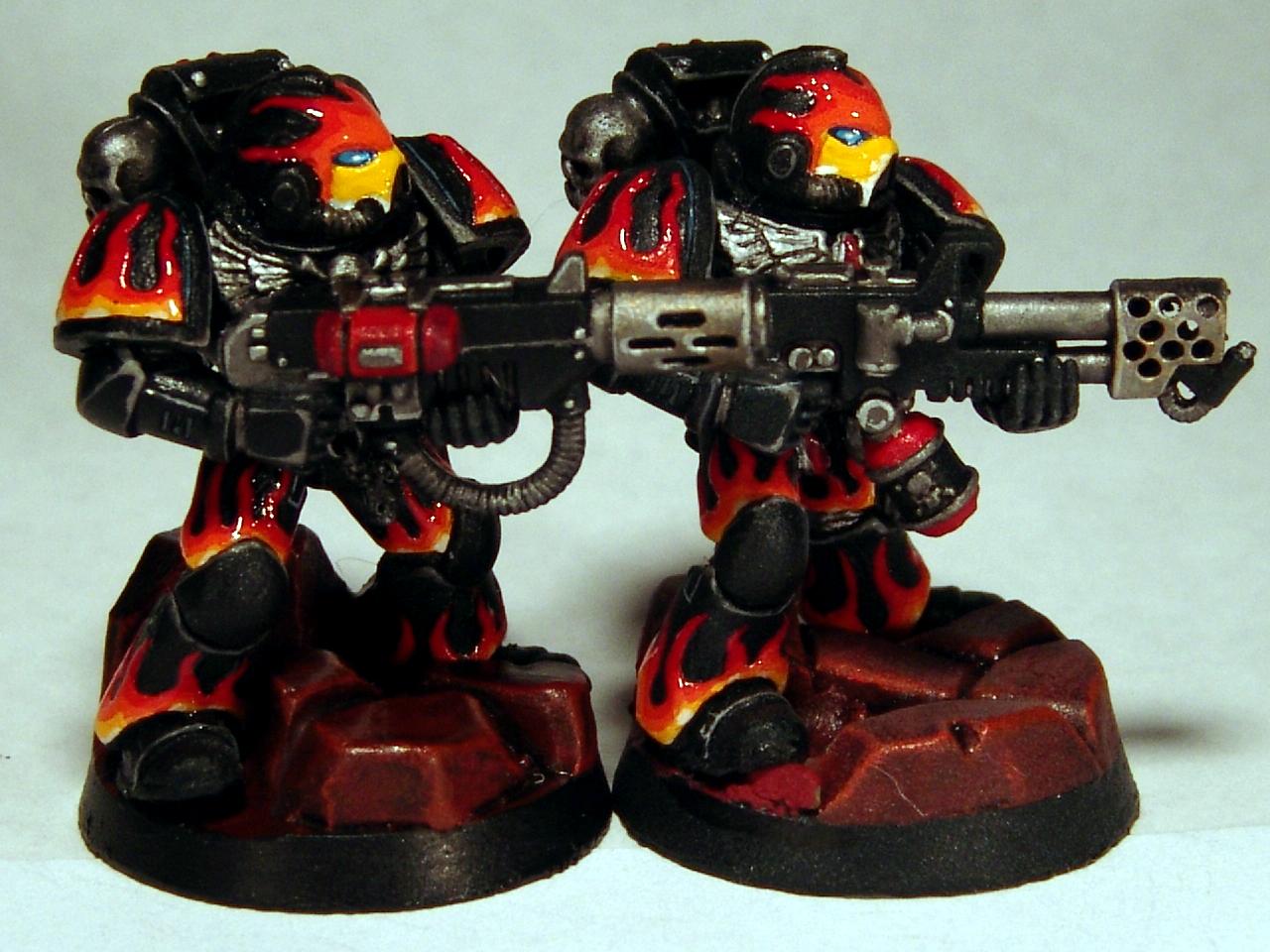 Custom, Flamer, Flames, Infernus, Meltagun, Rocks, Space Marines, Warhammer 40,000