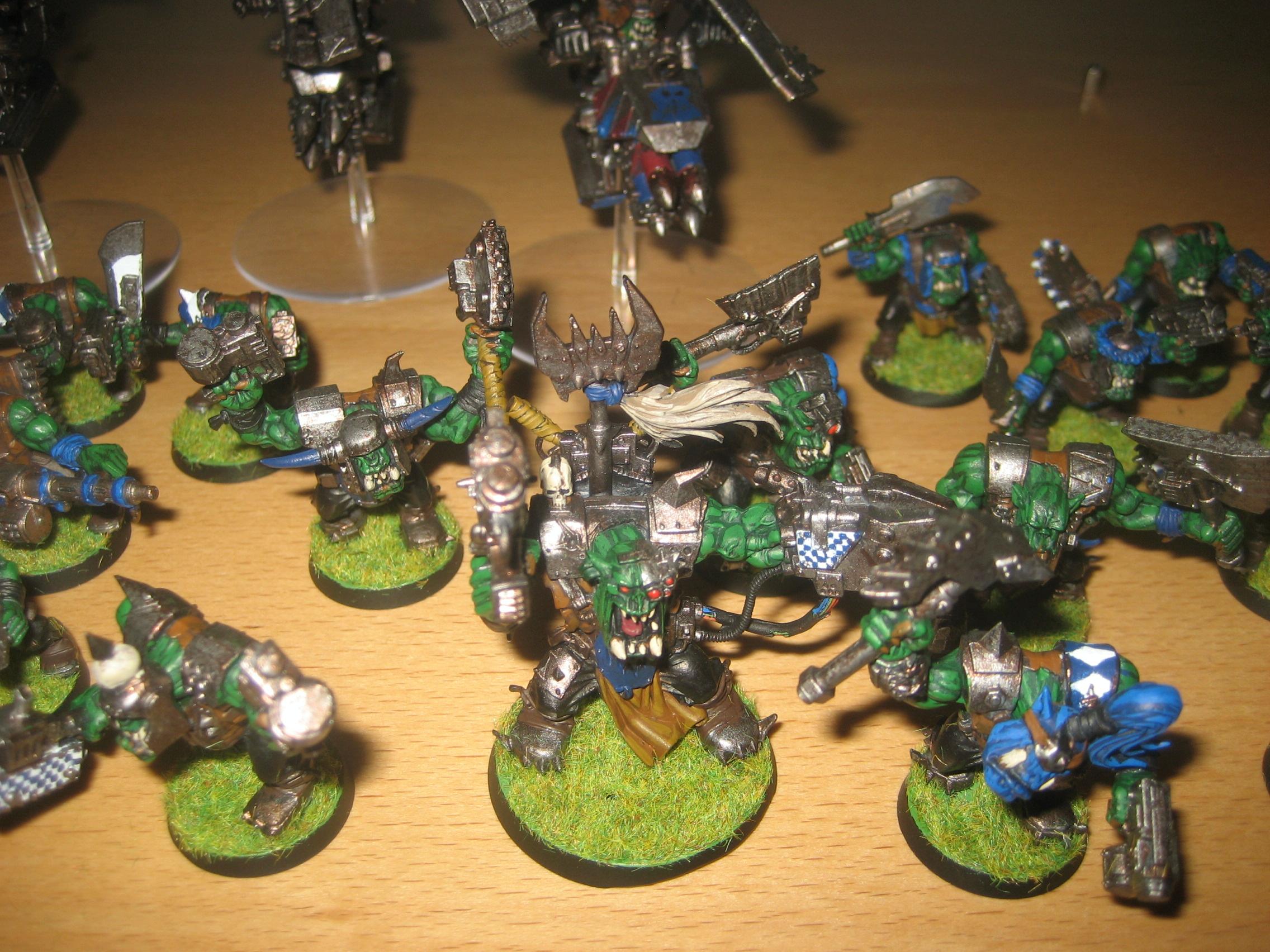 Boy, Orks, Warboss, Warboss with Nobz