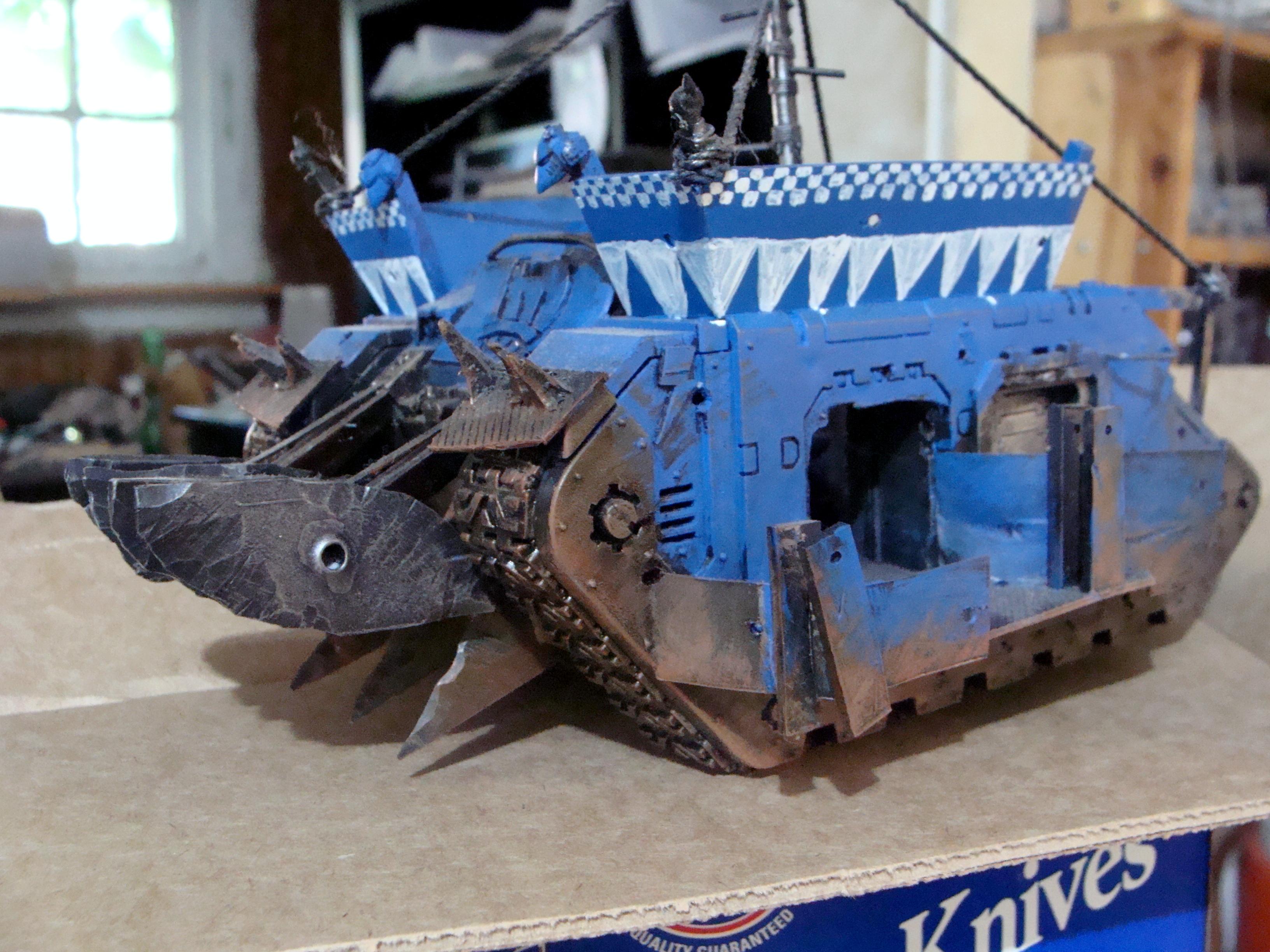 Battlewagon, Conversion, Orks, Warhammer 40,000, Work In Progress
