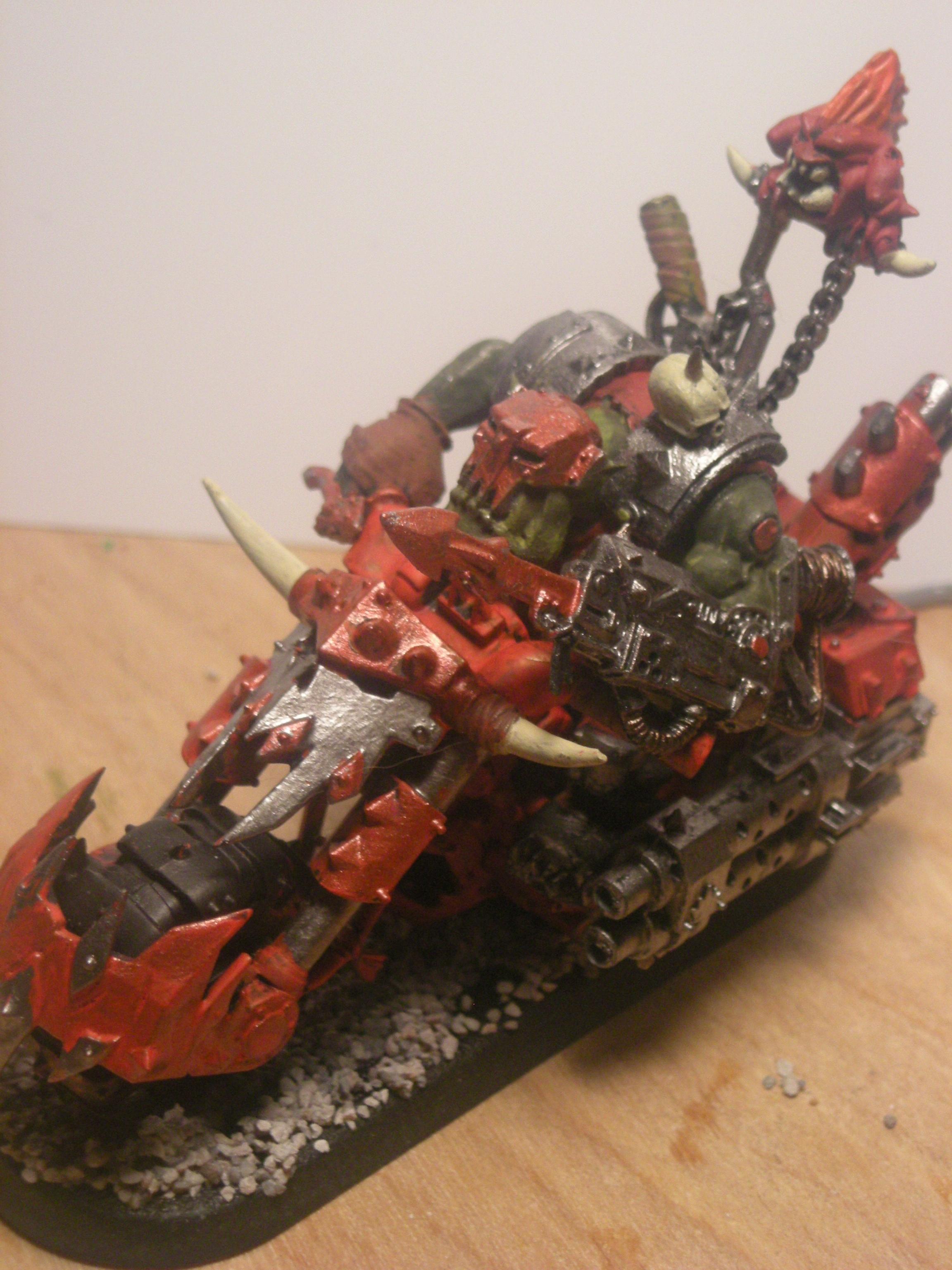 Bike, Bikerz, Orks, Boy with an uge choppa
