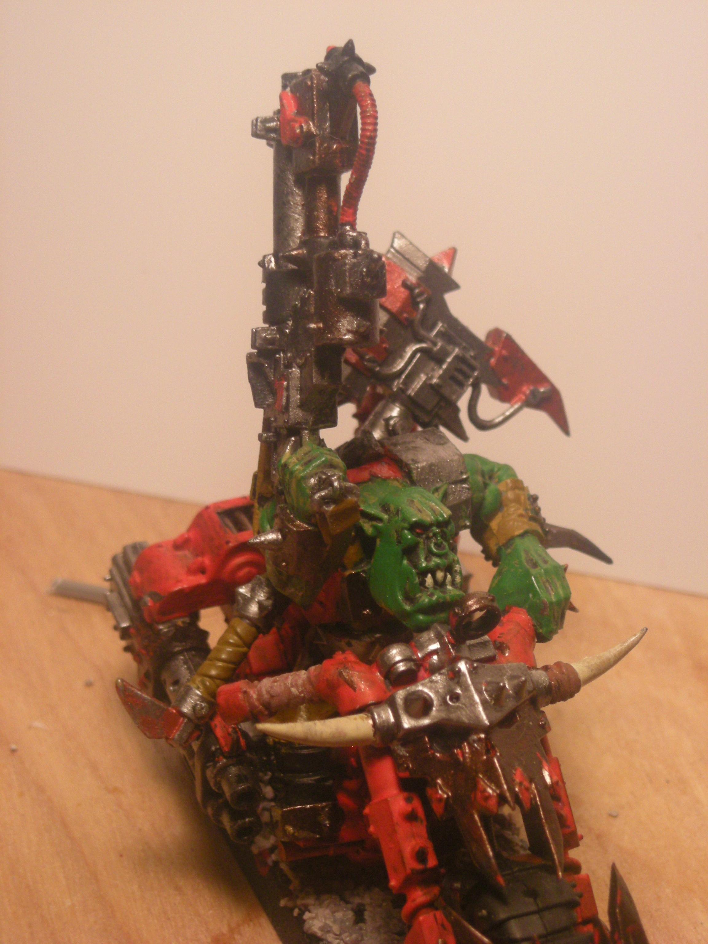 Warboss, Boy with an uge choppa and kombi shoota/skorcha
