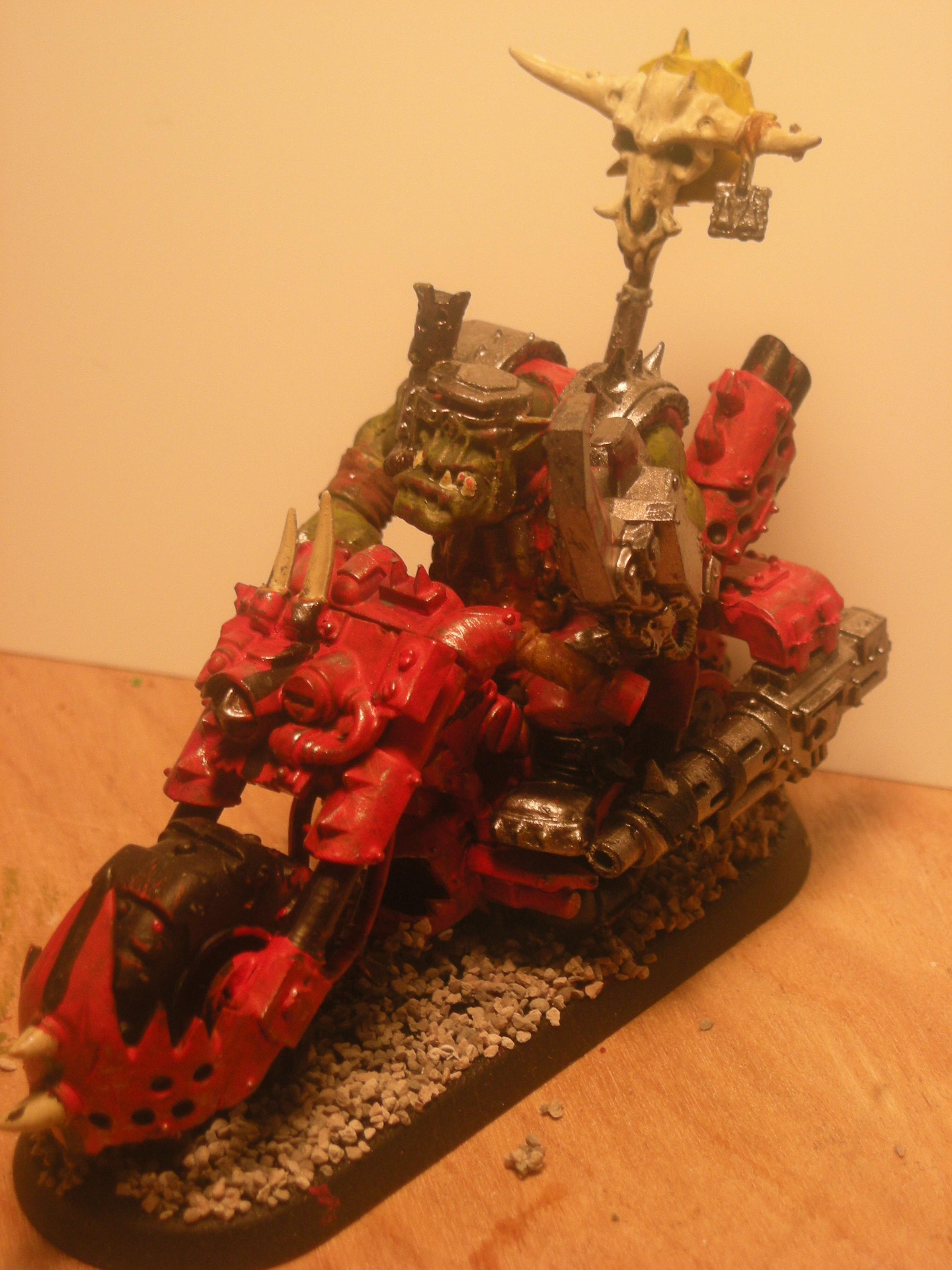 Bike, Nob, Orks, Power Klaw, Warboss, Warhammer 40,000, Warhammer Fantasy
