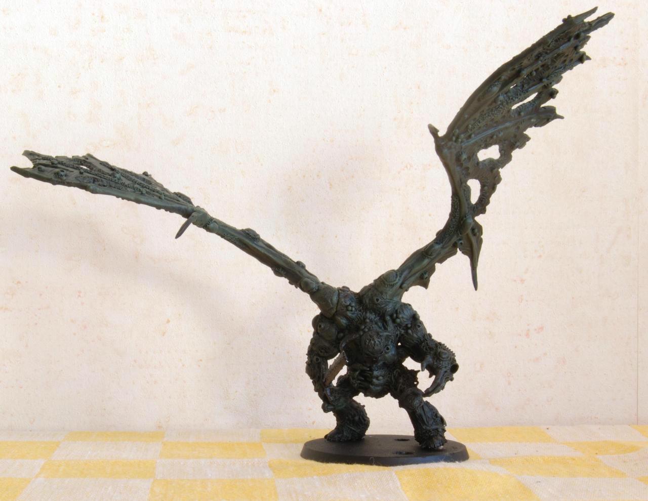 Chaos, Chaos Space Marines, Conversion, Daemon Prince, Daemon Prince. Death Guard, Daemons, Death Guard, Duel, Nurgle, Plague Marines, Prince, Winged, Work In Progress