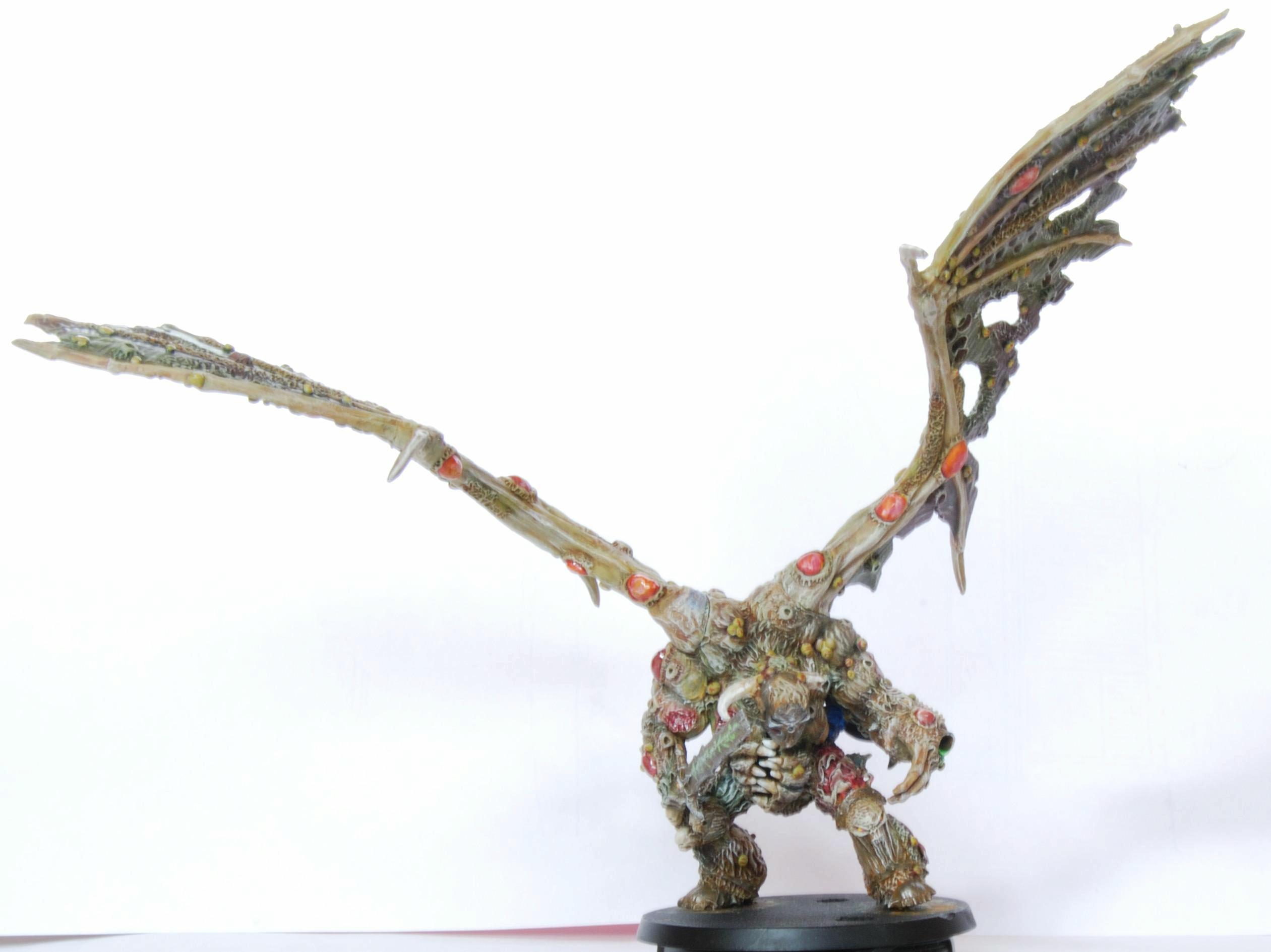 Chaos, Chaos Space Marines, Conversion, Daemon Prince, Daemon Prince. Death Guard, Daemons, Death Guard, Duel, Norgle, Nurgle, Plague Marines, Prince, Warhammer 40,000, Winged, Work In Progress