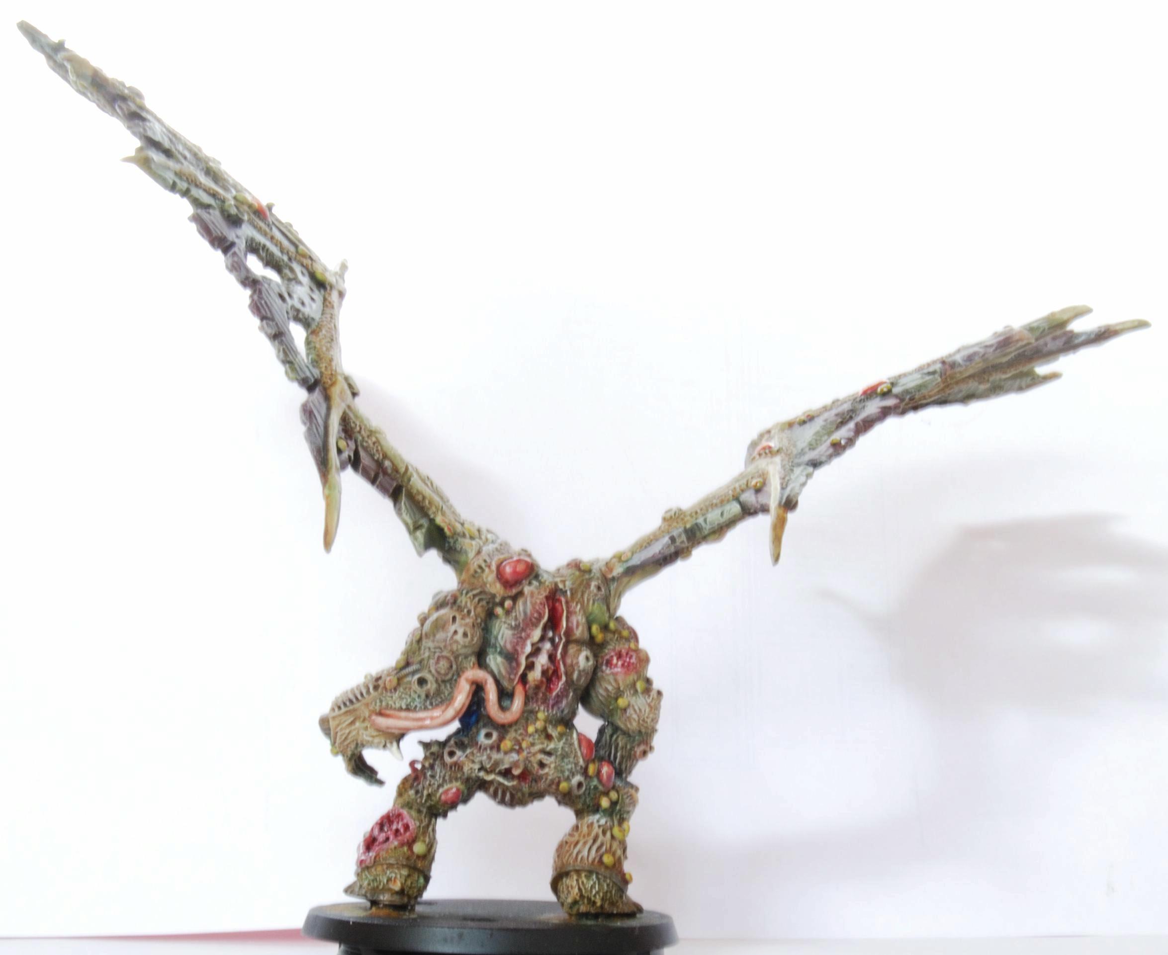 Chaos, Chaos Space Marines, Conversion, Daemon Prince, Daemon Prince. Death Guard, Daemons, Death Guard, Duel, Nurgle, Plague Marines, Prince, Winged, Work In Progress