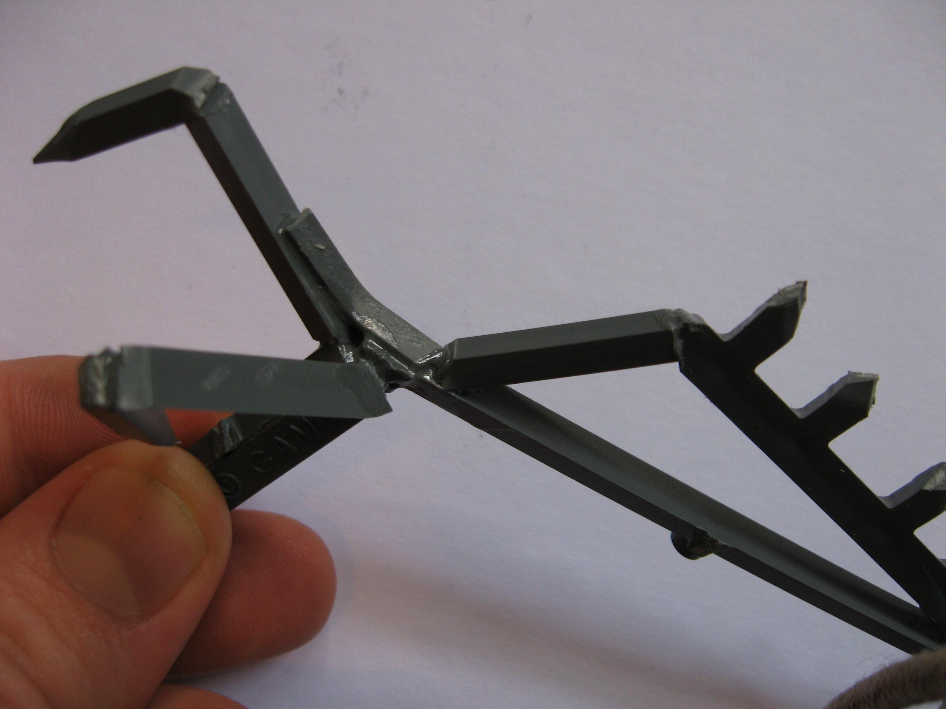 Weapon arm frame (note the strut for the elbow)