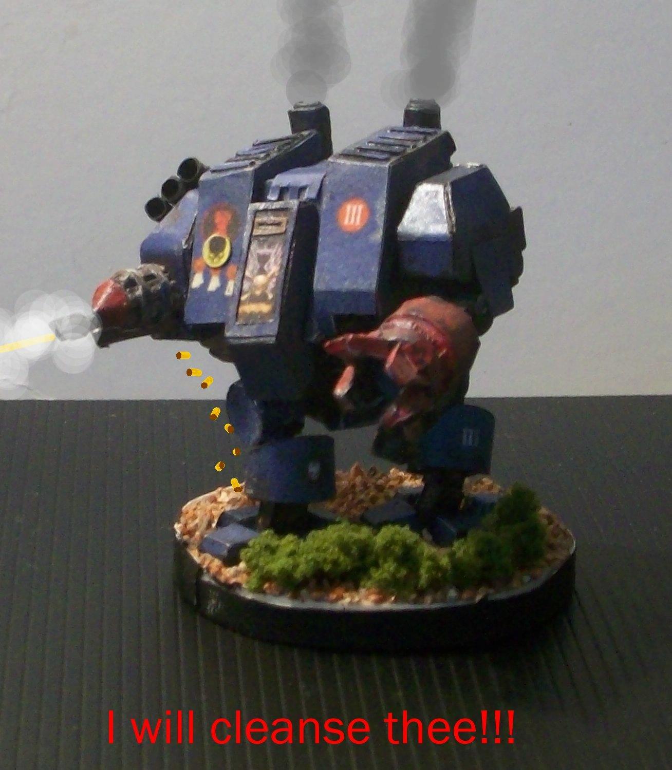 Paper, Space Marines, Warhammer Dreadnaught