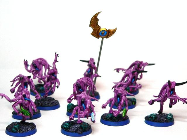 Chaos, Chaos Daemons, Pink Horrors, Tzeentch, Warhammer 40,000, Warhammer Fantasy