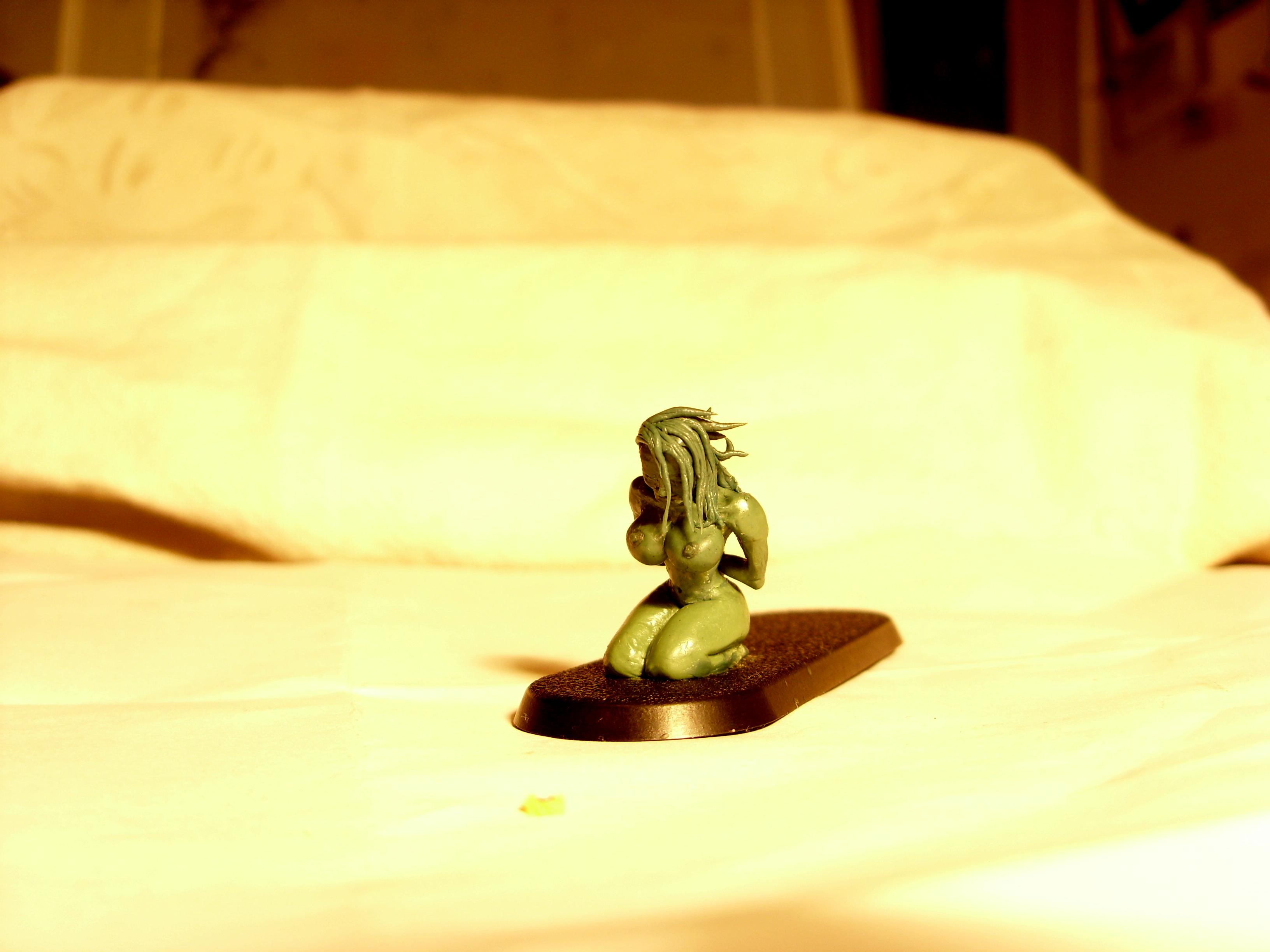 Female, Girl, Greenstuff, Sculpting, Slave