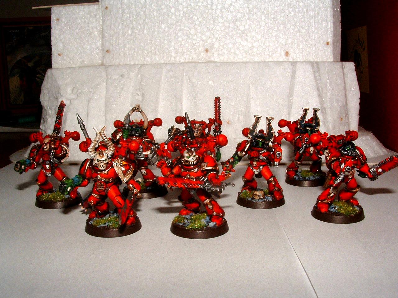 Berserkers, Chaos, Chaos Space Marines, Khorne, Khorne Bazerkers, Space, Space Marines