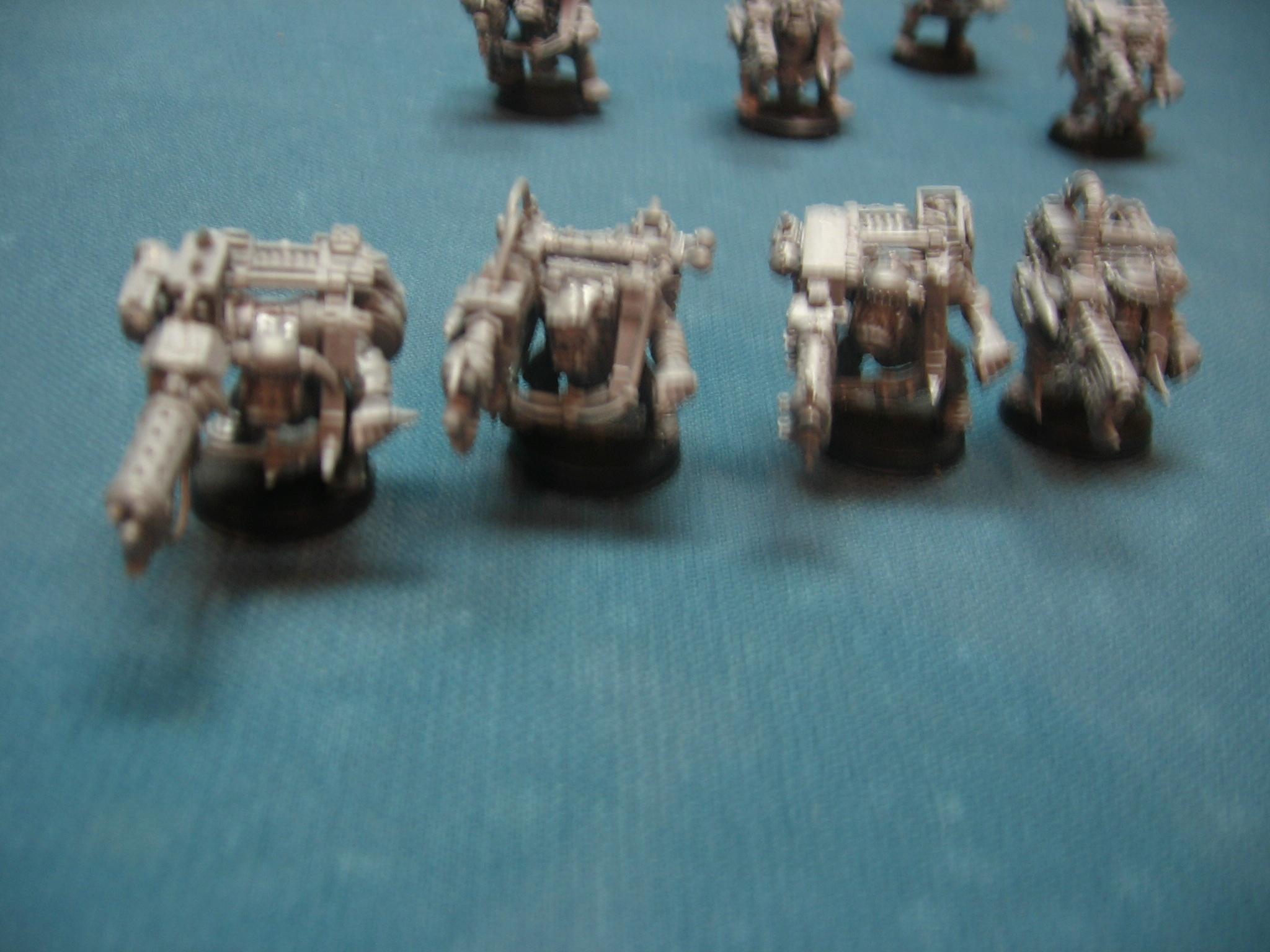 Blurred Photo, Orks, Converted lootas made from the snap togethers 