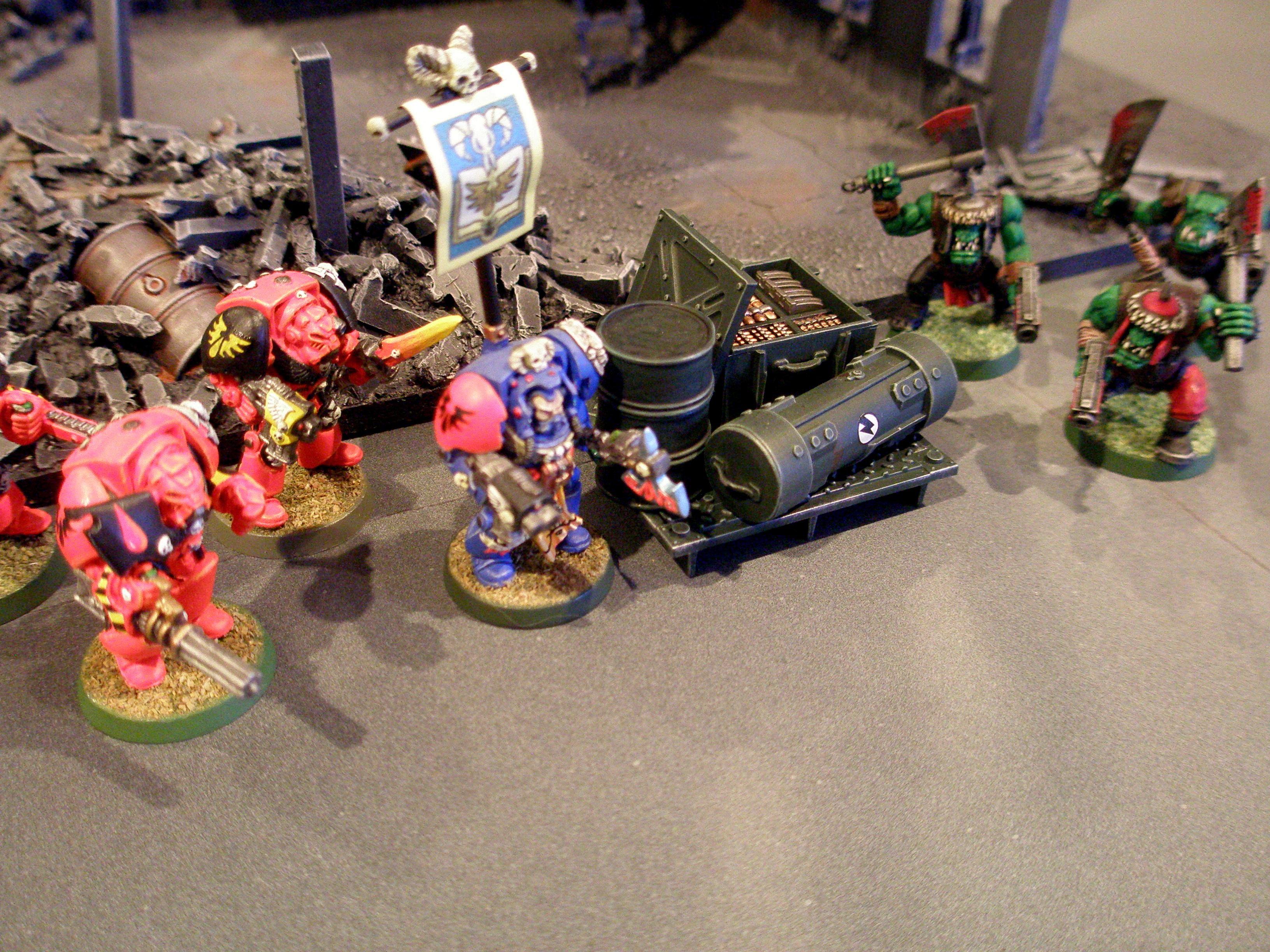 2ed, Blood Angels, Librarian, Ork Boyz, Terminator Armor
