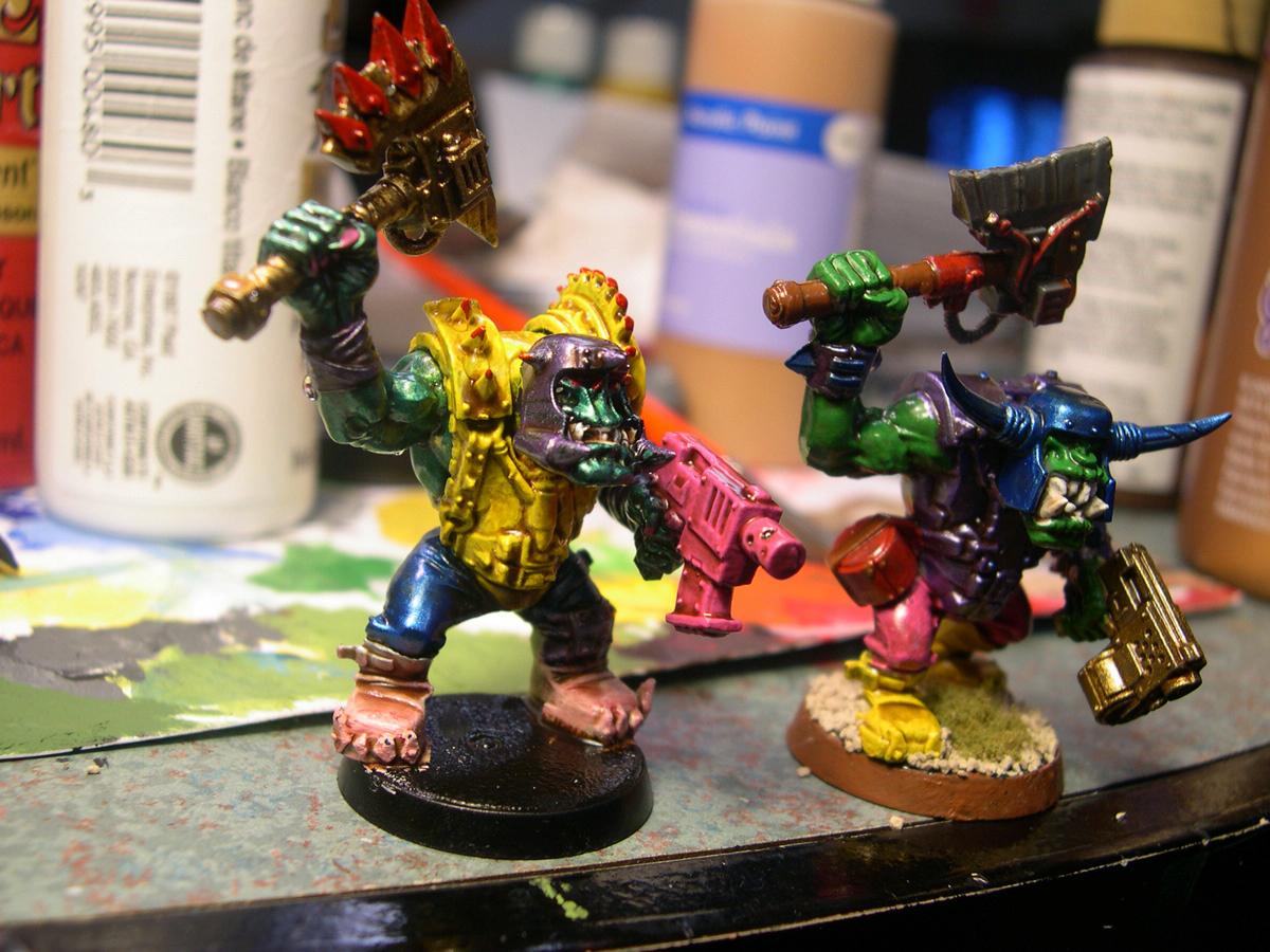 These are my Flash Gitz, my fiance painted these, there fabulous