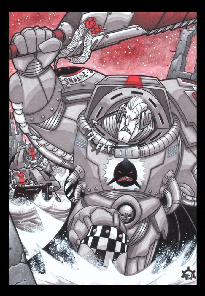 Artwork, Space Marines, Space Shark