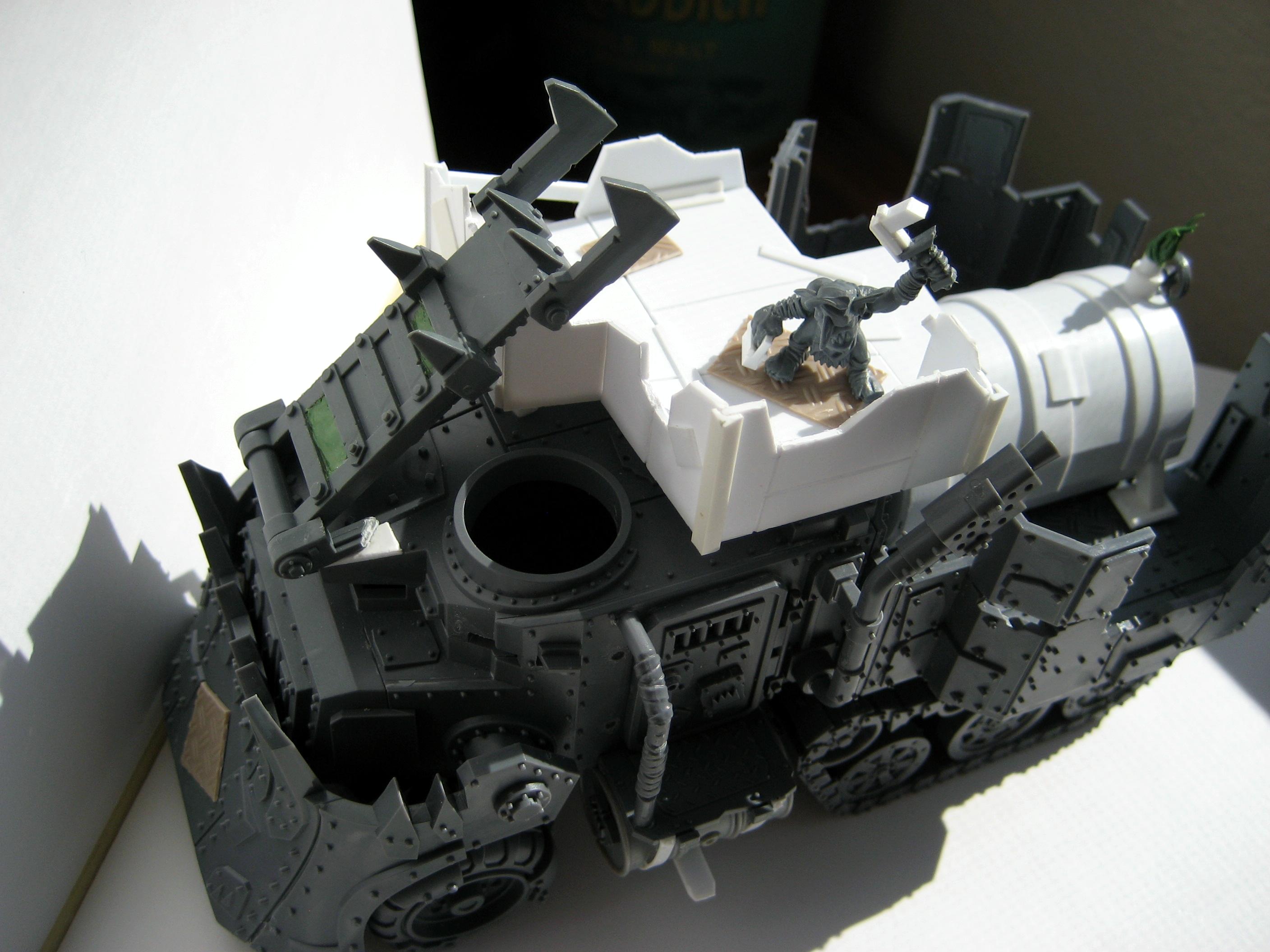 Battlewagon, Boarding Planks, Conversion, Orks, Work In Progress