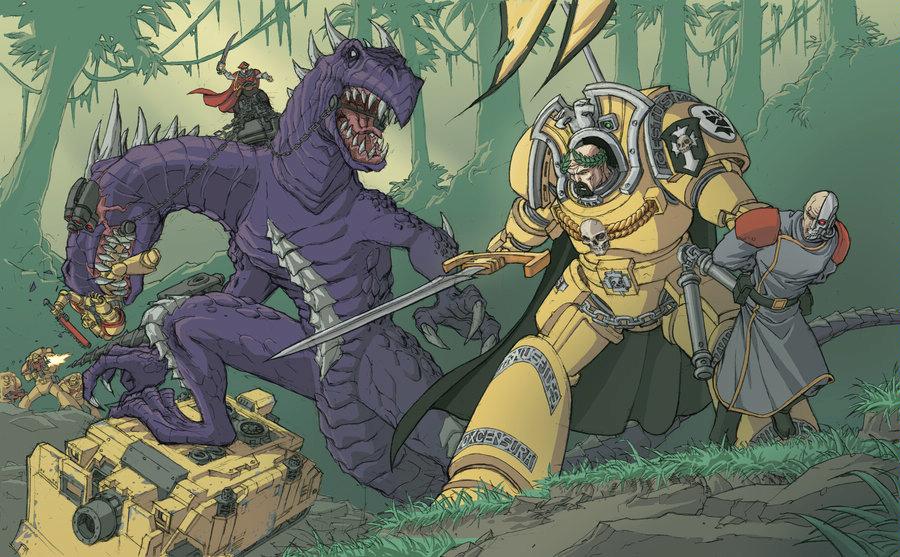 Cartoon, Fluff, Imperial Fists, Space Marines, Wtf