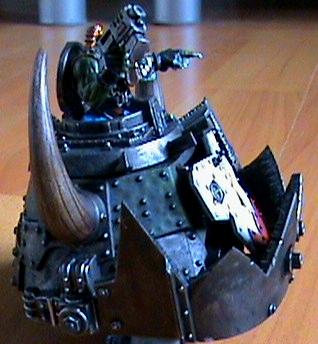 Orks, ork stompa head side view
