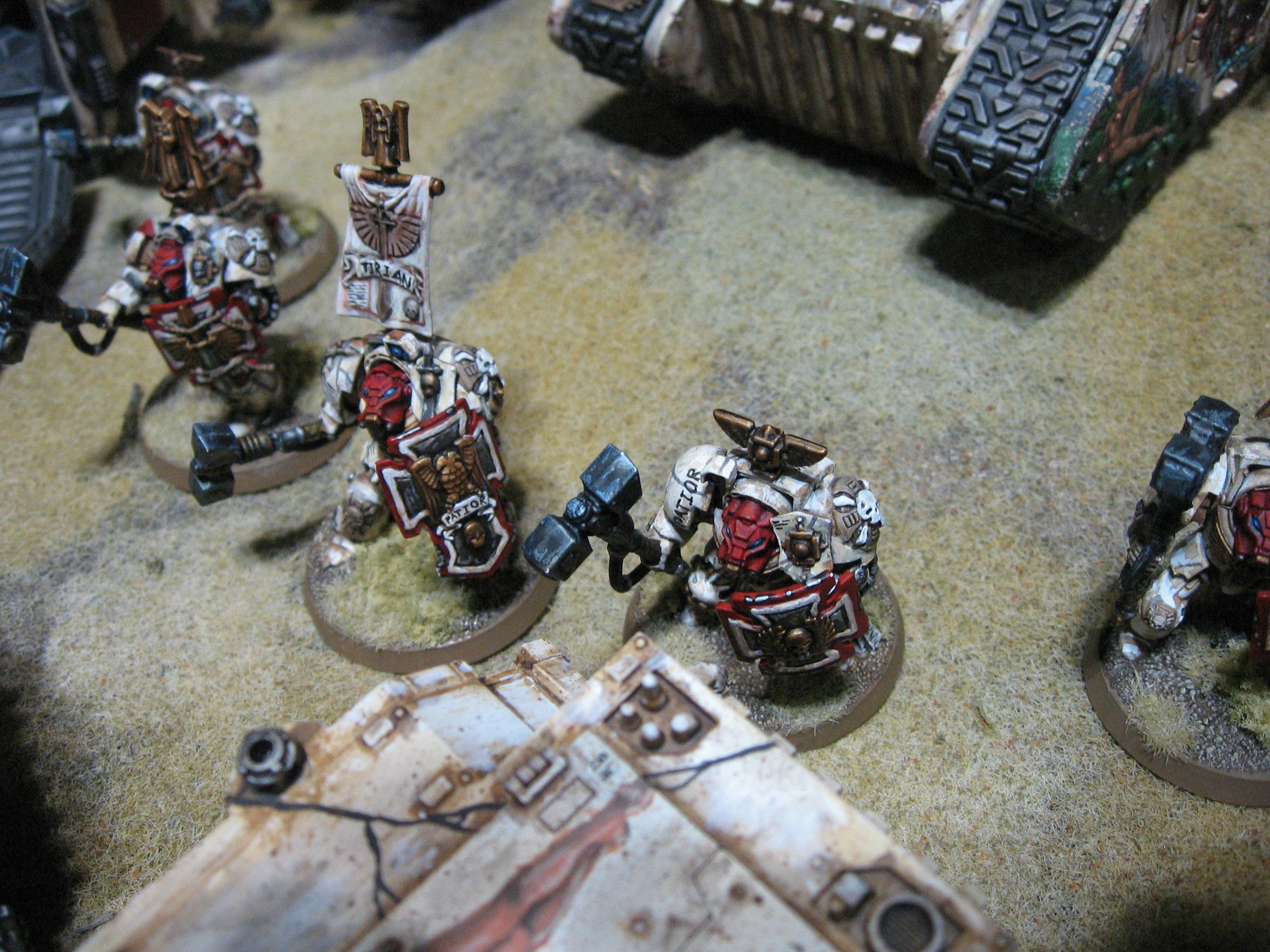 Banner, Space Marines, Terminator Armor, Thunderhammer