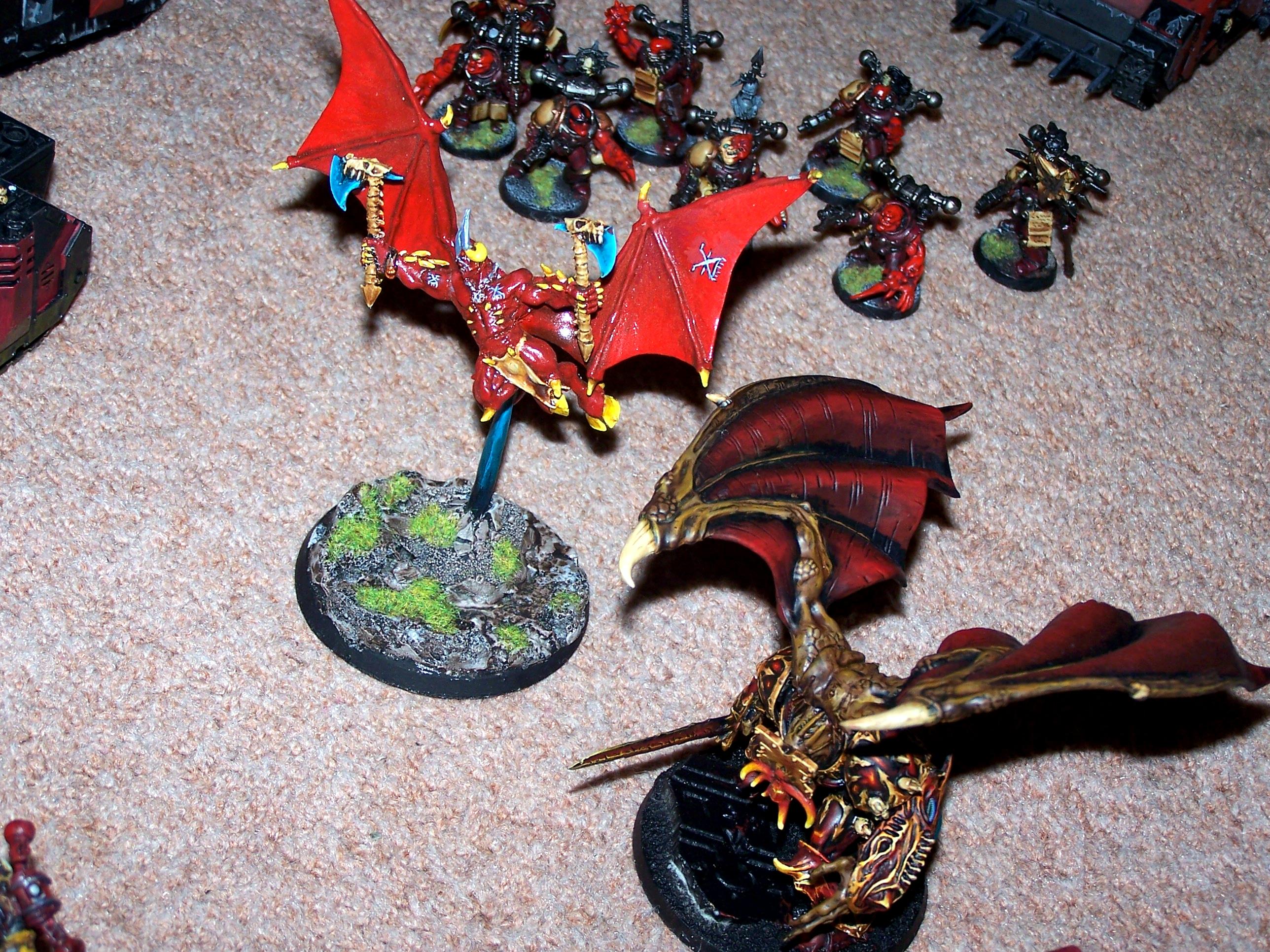 Chaos, Chaos Space Marines, Conversion, Daemon Prince, Possessed, Warhammer 40,000, Winged