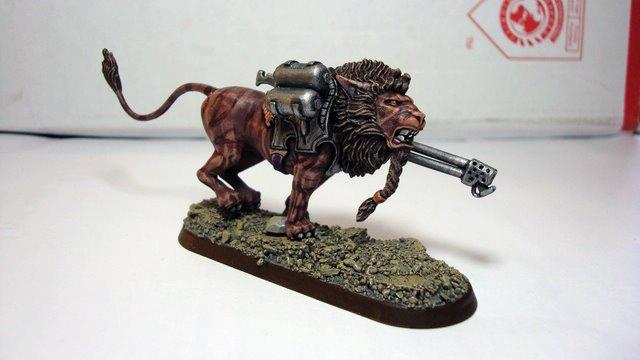 Flamer Lion, Laza Tiger Flamer, Sci Fi Lion