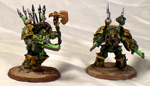 Chaos Space Marines, Nurgle, Terminator Armor, Warhammer 40,000