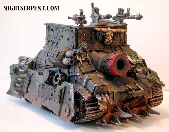 Battlewagon, Orks, a larger image of the ork tank that is my avatar, per request