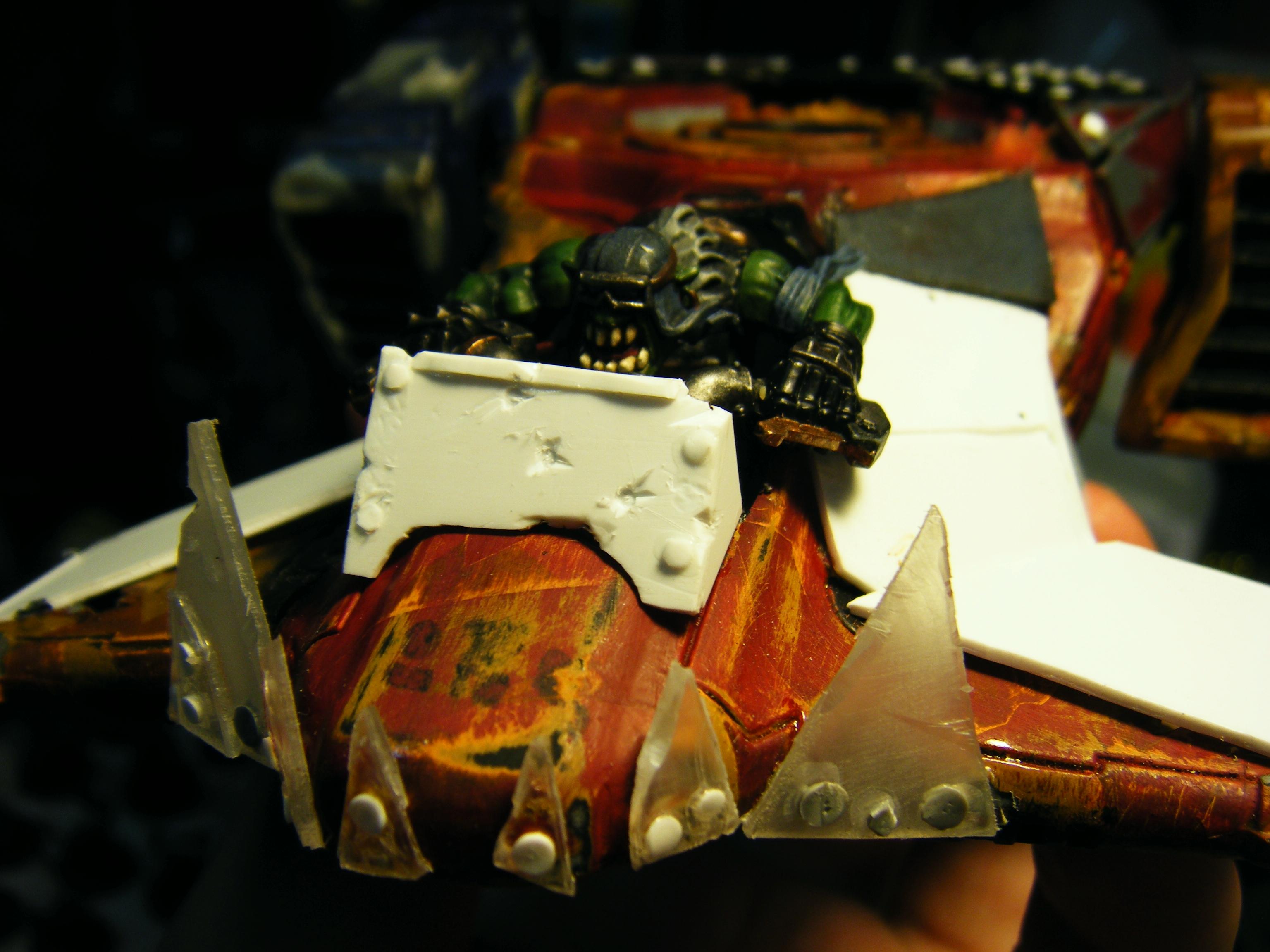 Close up of armor &quot;windshield&quot;