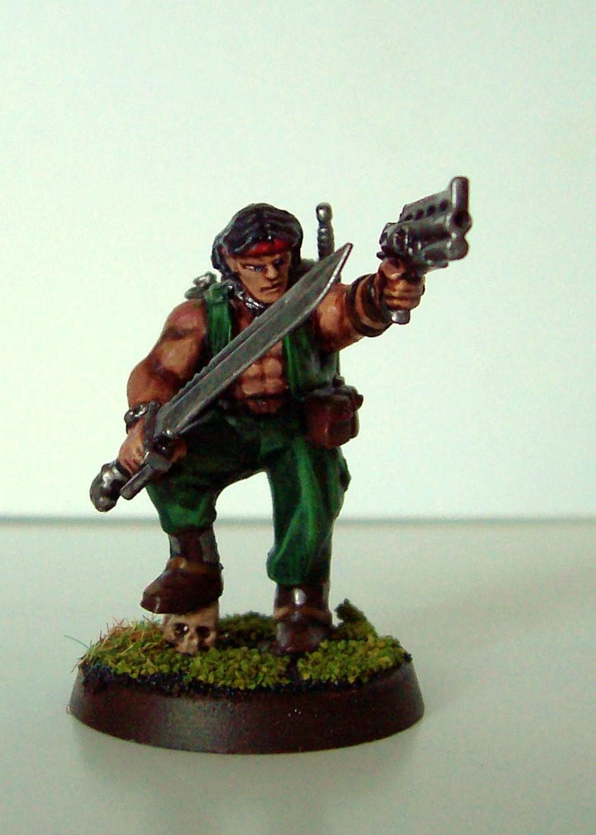 Catachan, Conversion, Imperial Guard, Imperial Guard Conversion, Sly Marbo, Warhammer 40,000