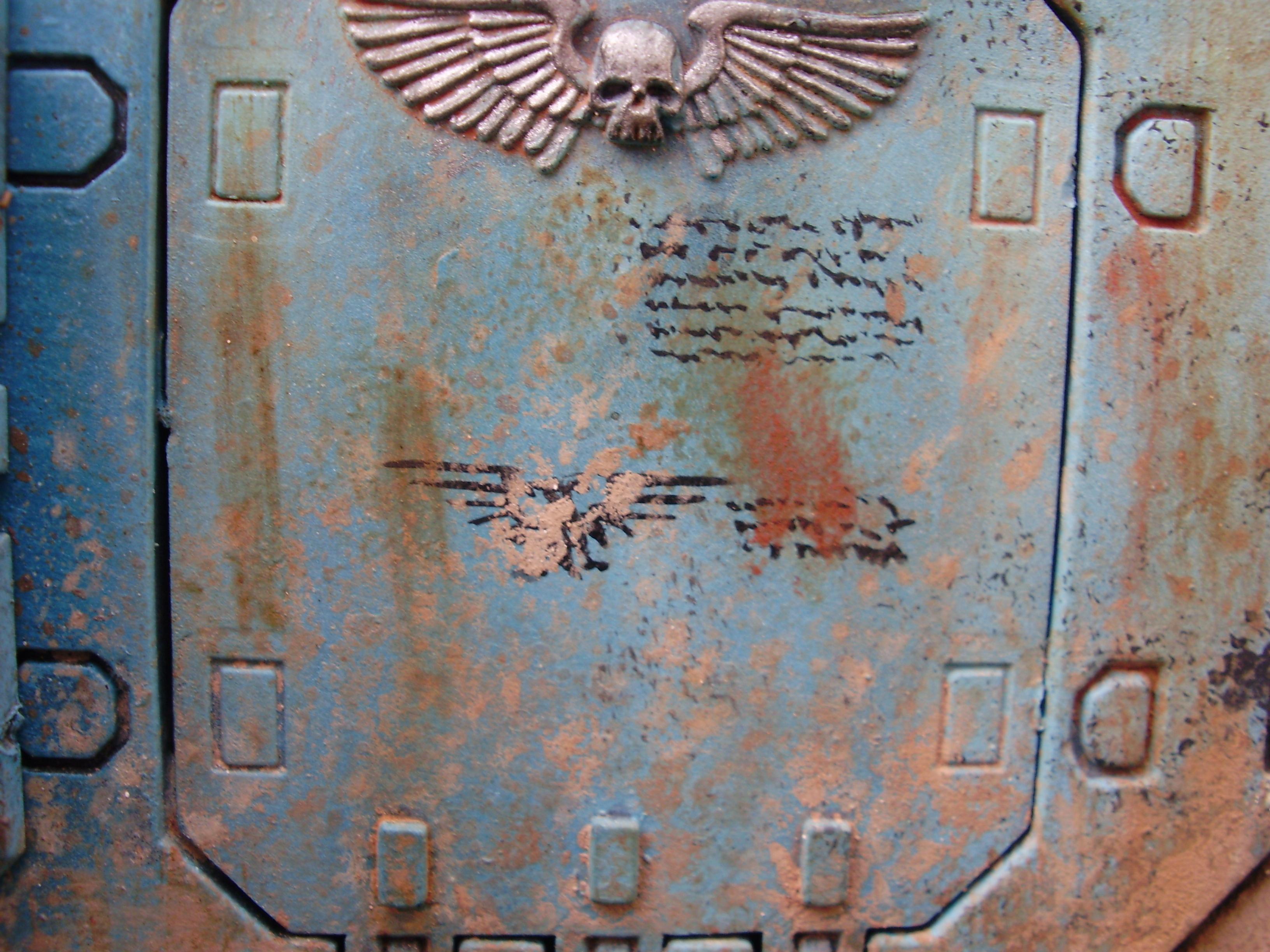 Land Raider, Mud Effect, Space Marines, Ultramarines, Warhammer 40,000