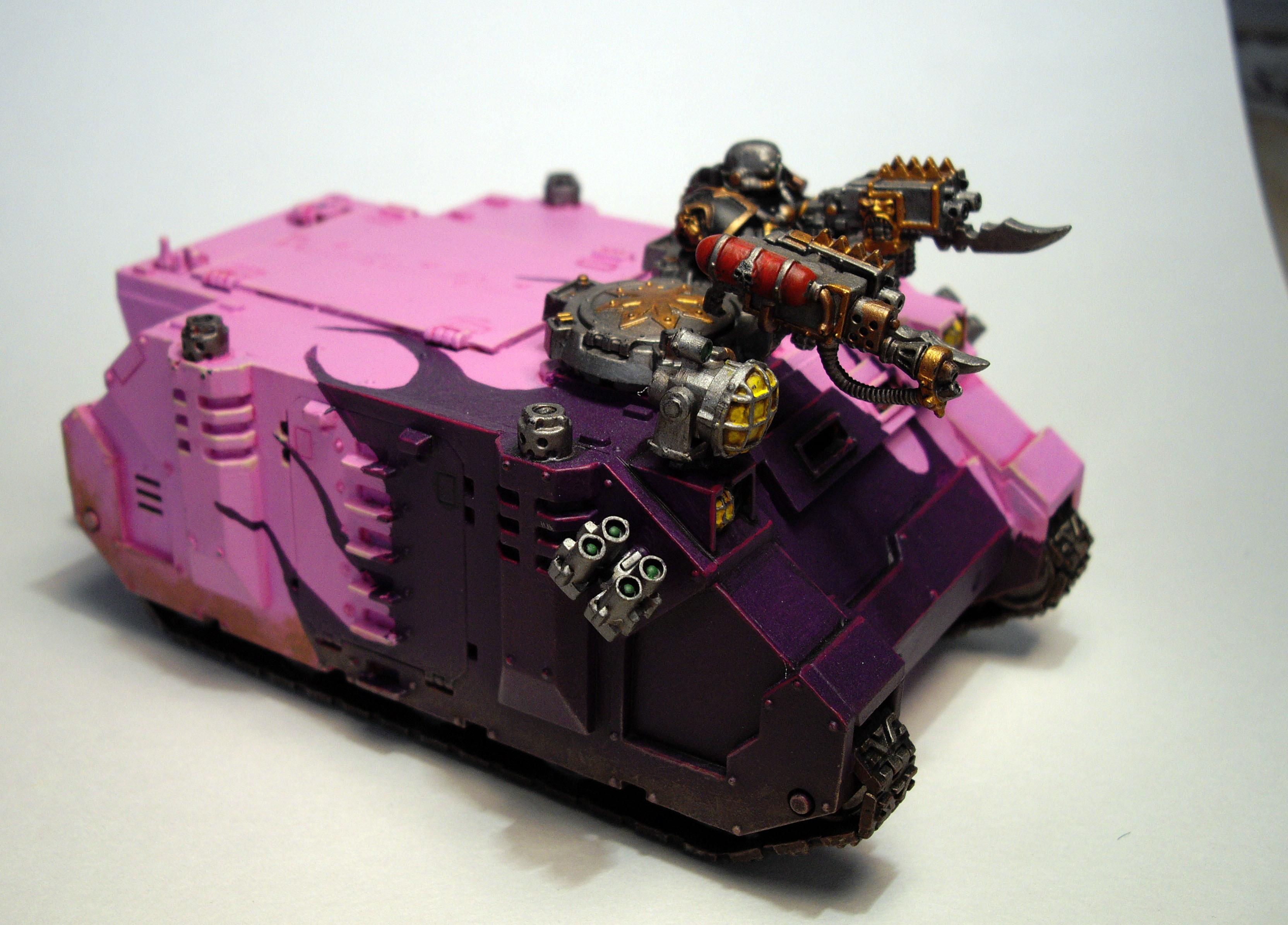 Chaos, Chaos Space Marines, Rhino, Slaanesh